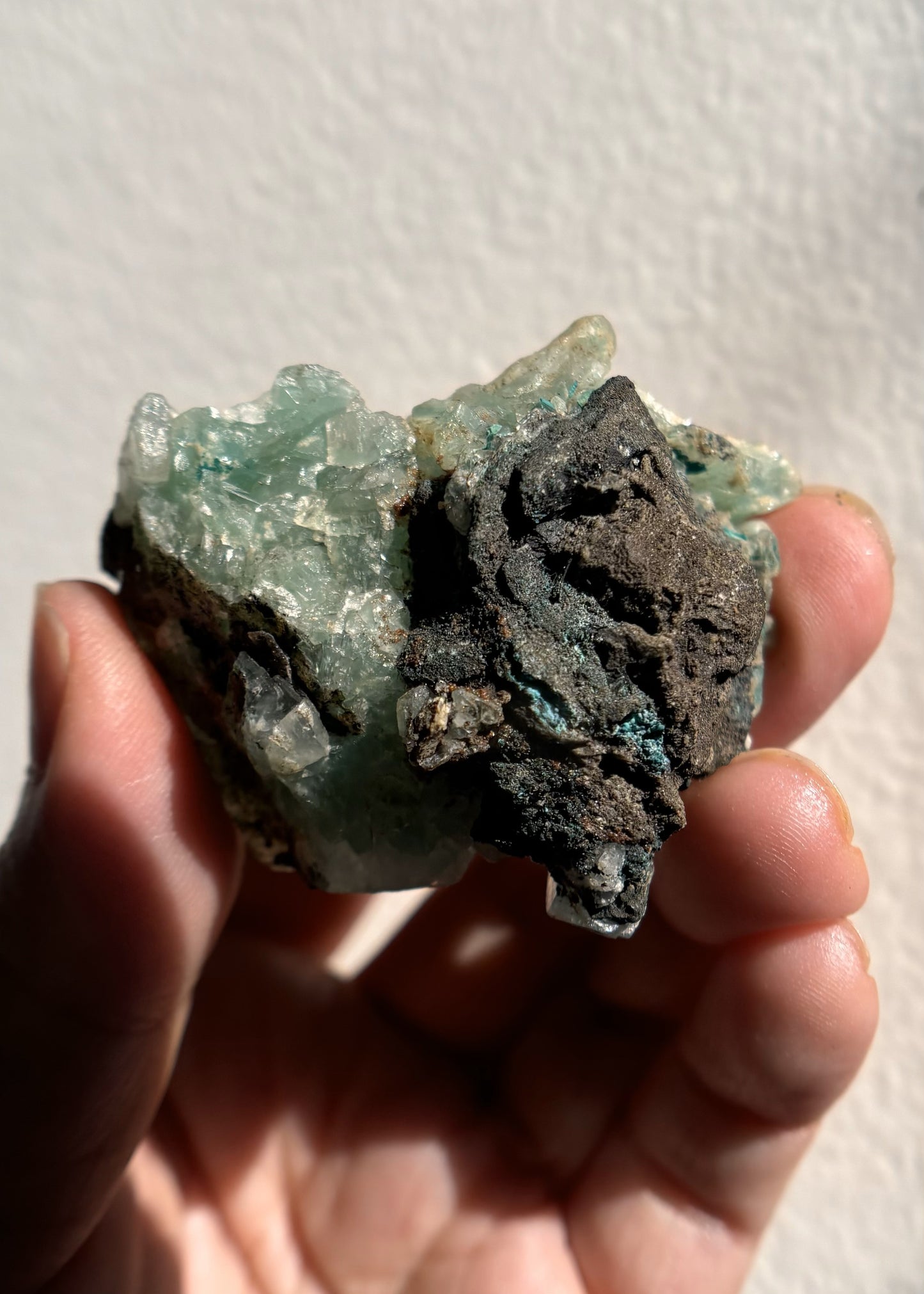 Baryte with Chrysocolla and Malachite 60g