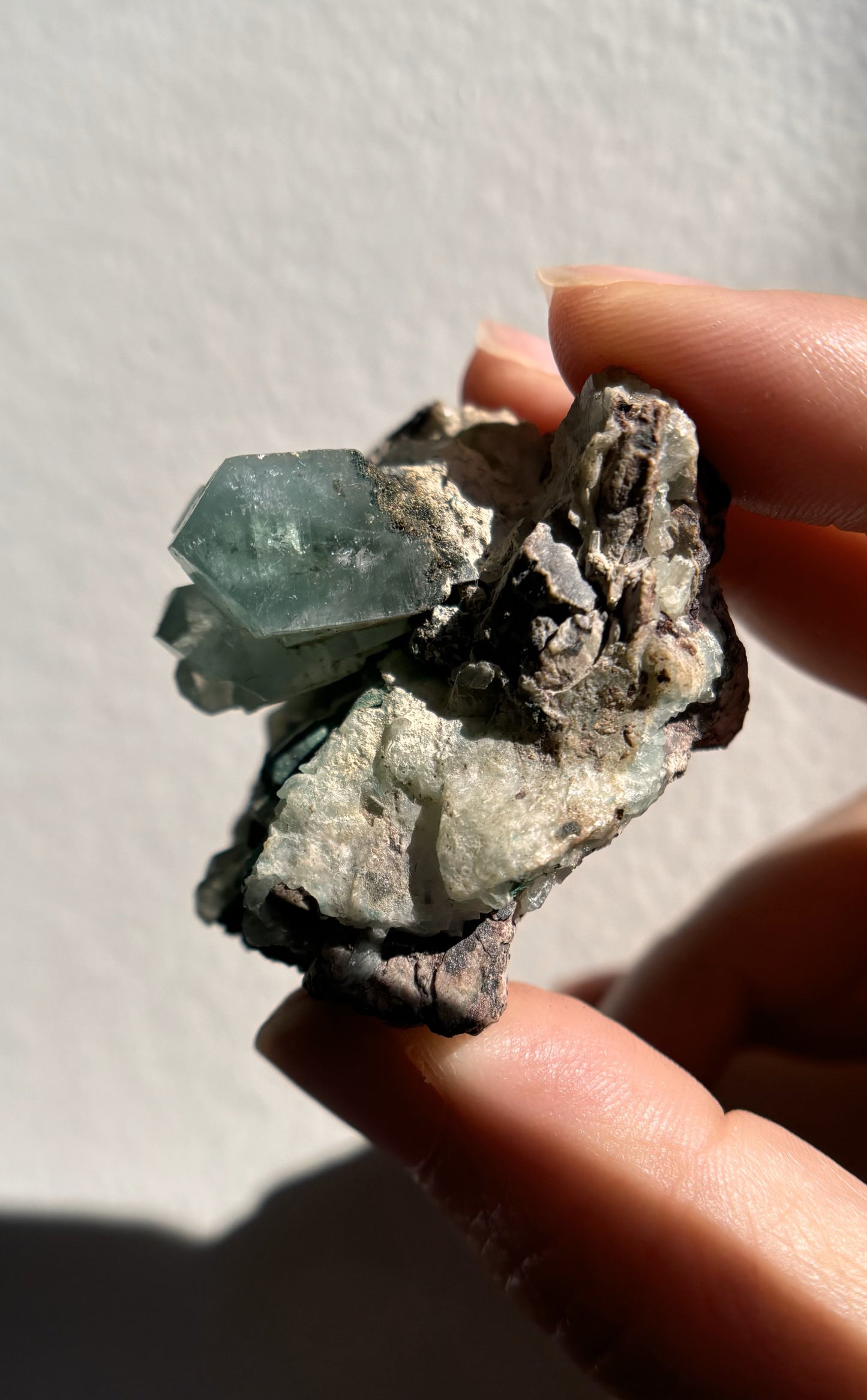 Baryte with Chrysocolla and Malachite 66g