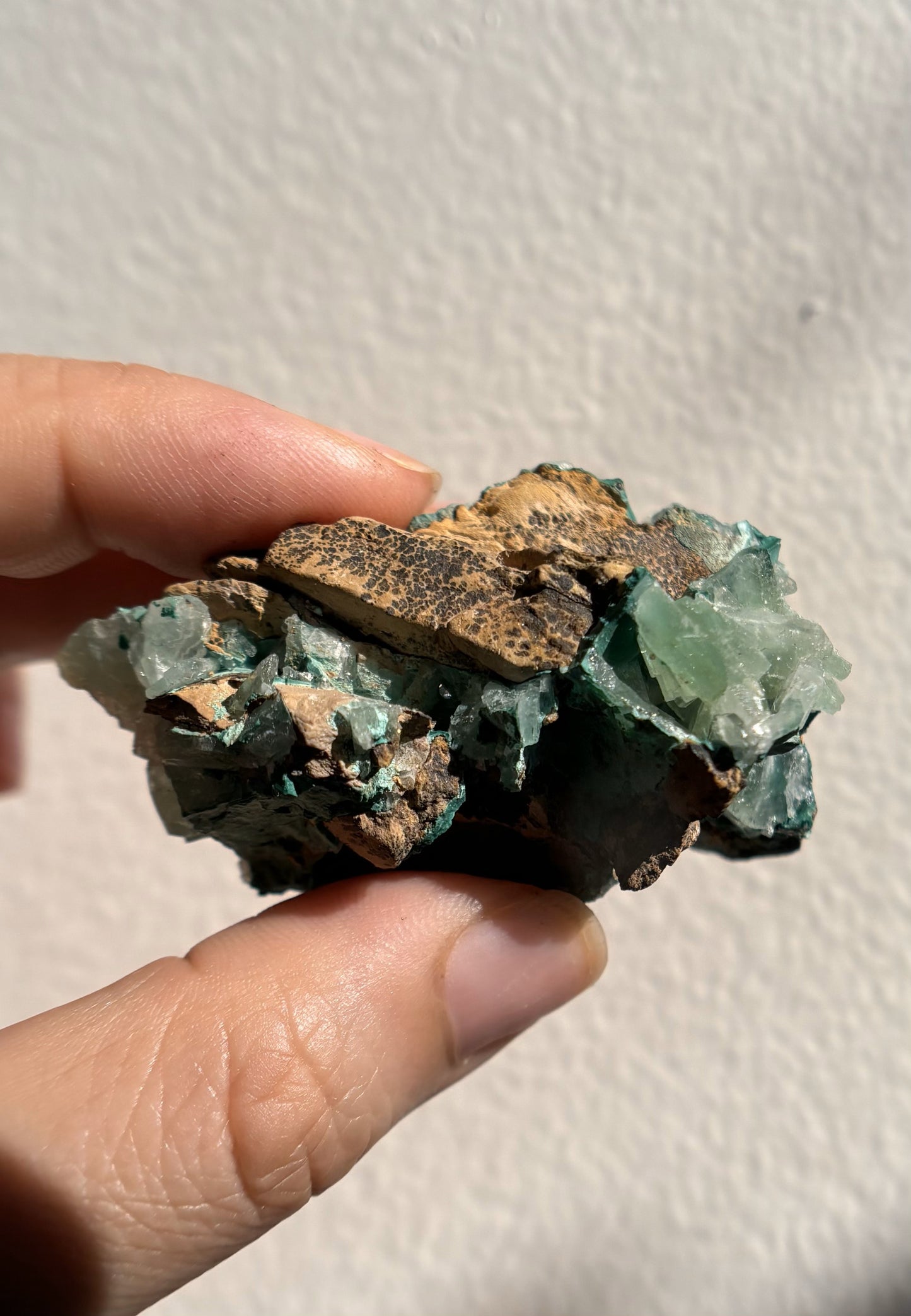 Baryte with Chrysocolla and Malachite 70g