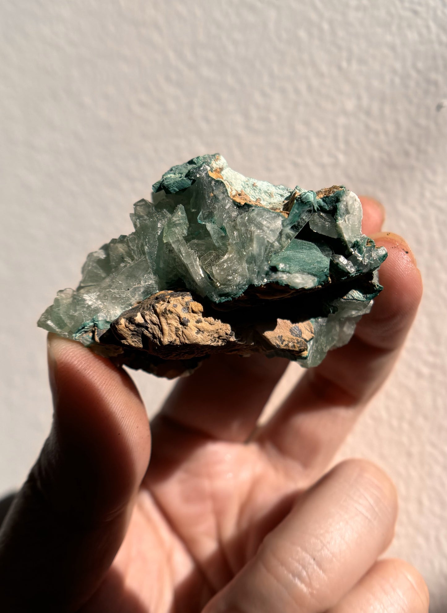 Baryte with Chrysocolla and Malachite 70g