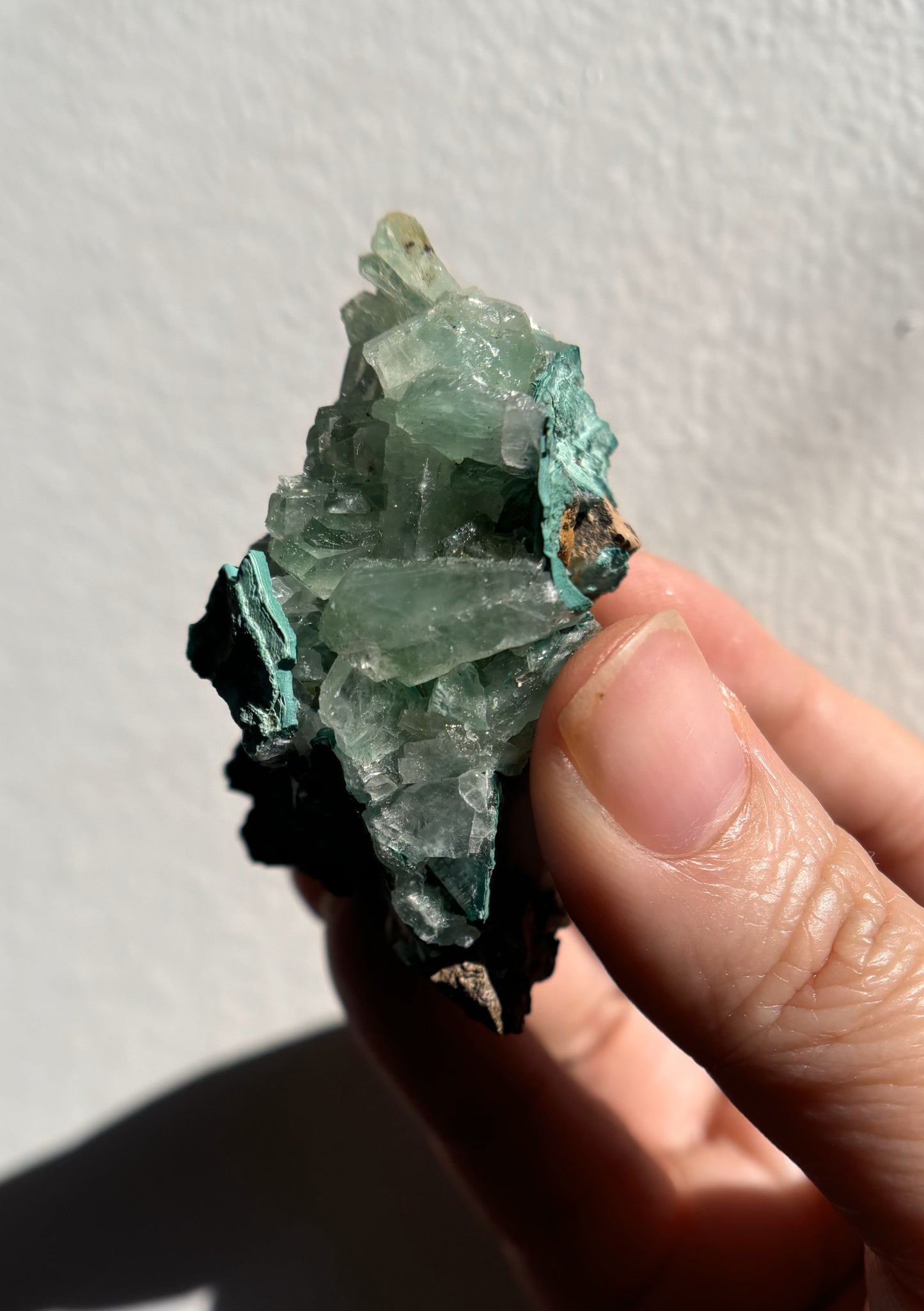 Baryte with Chrysocolla and Malachite 70g