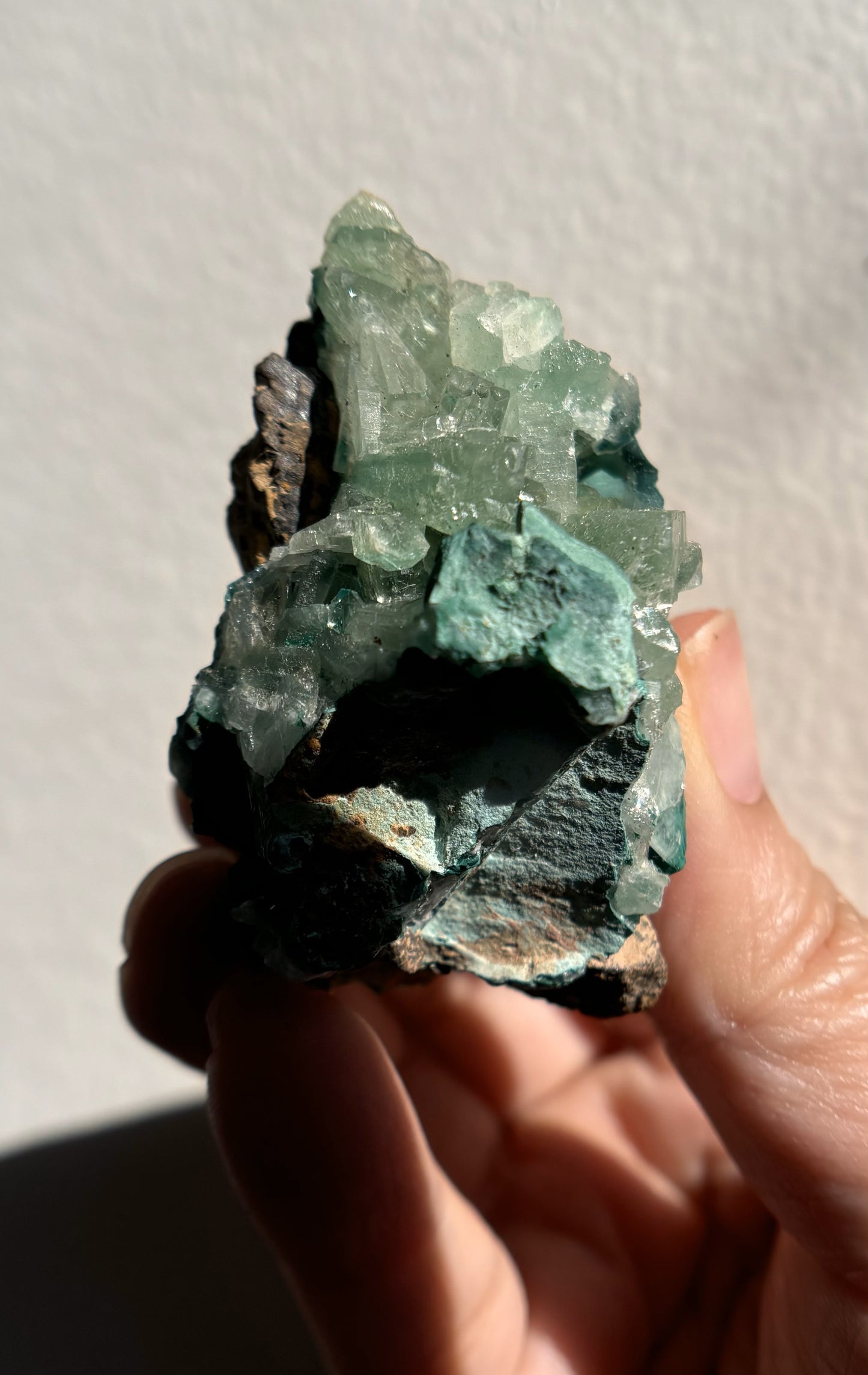 Baryte with Chrysocolla and Malachite 70g