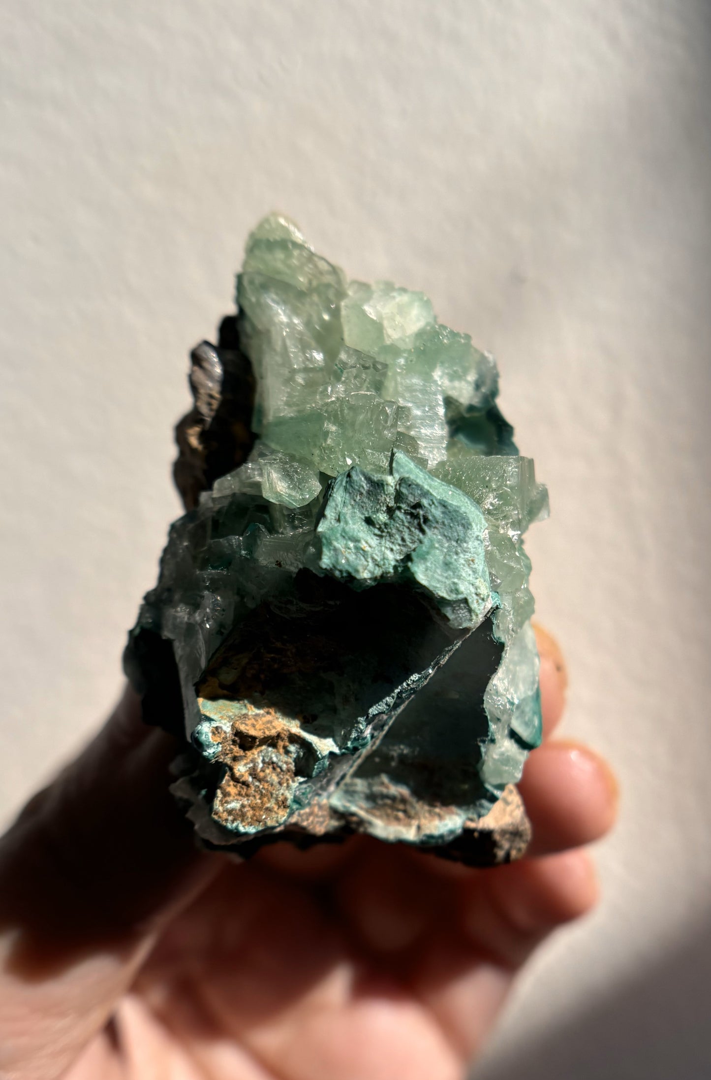 Baryte with Chrysocolla and Malachite 70g