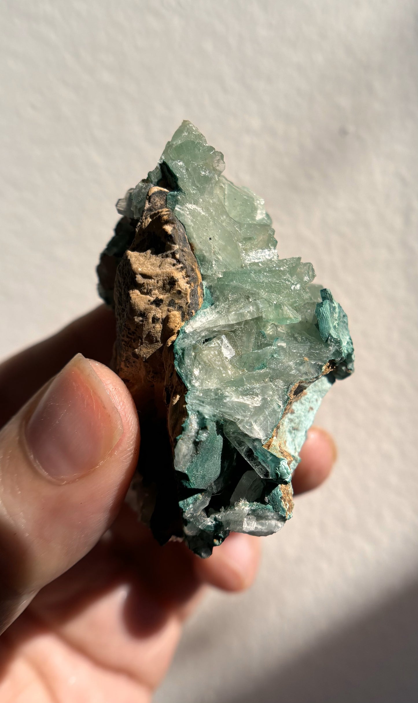 Baryte with Chrysocolla and Malachite 70g