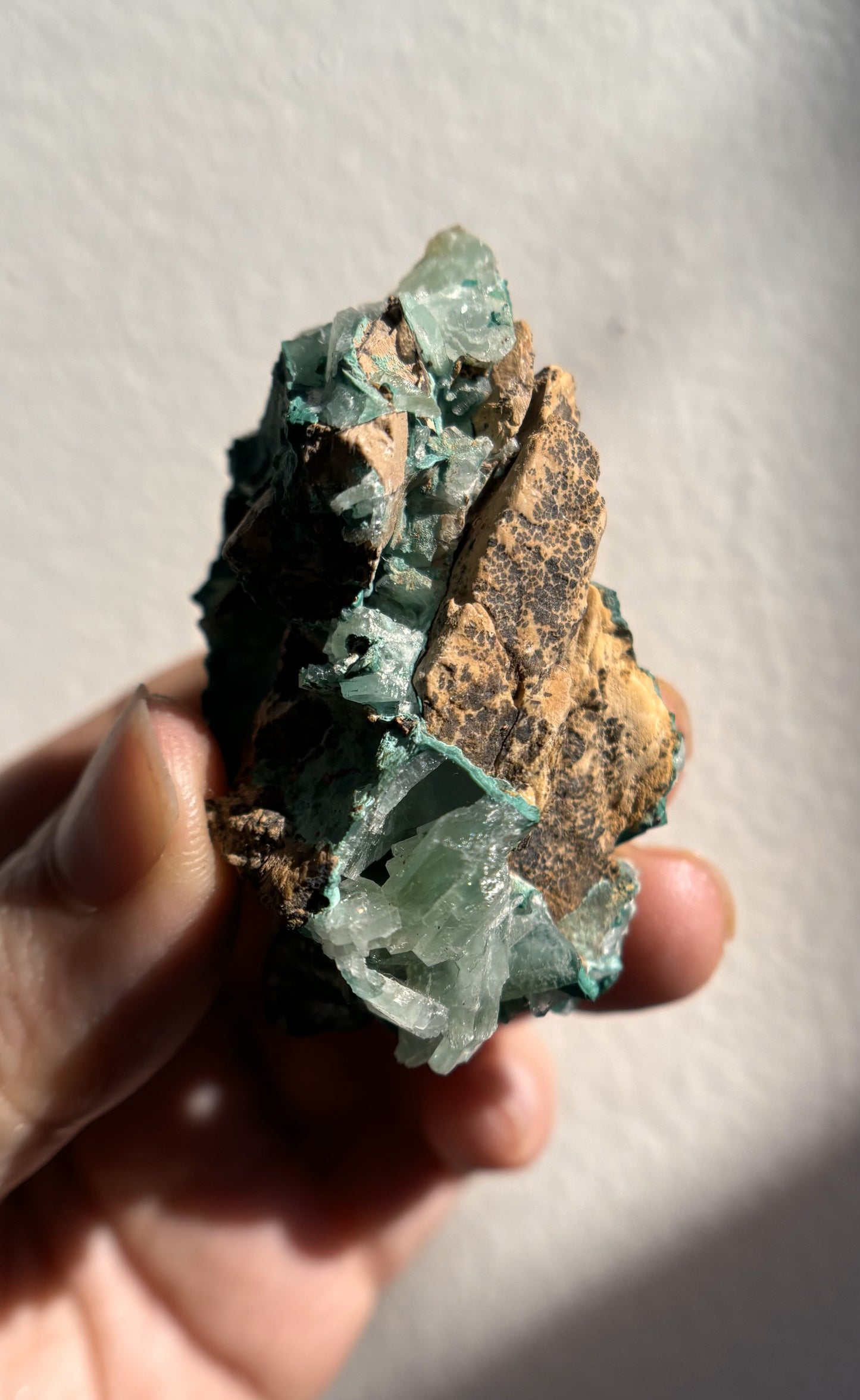 Baryte with Chrysocolla and Malachite 70g