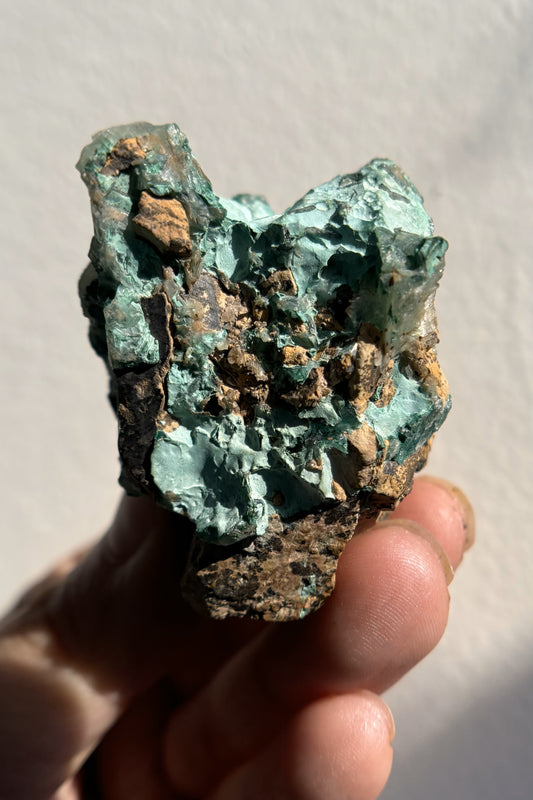 Baryte with Chrysocolla and Malachite 79g