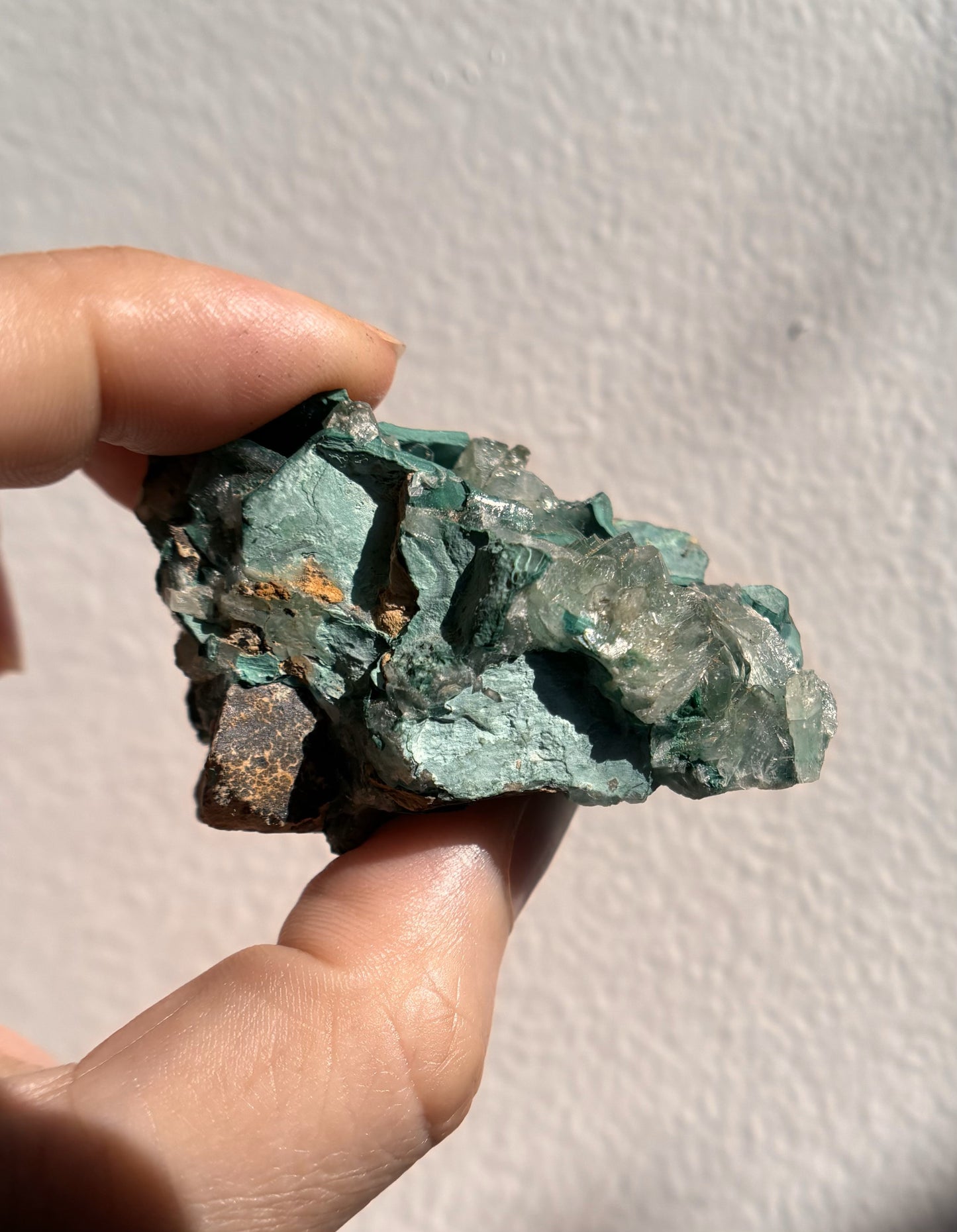 Baryte with Chrysocolla and Malachite 79g