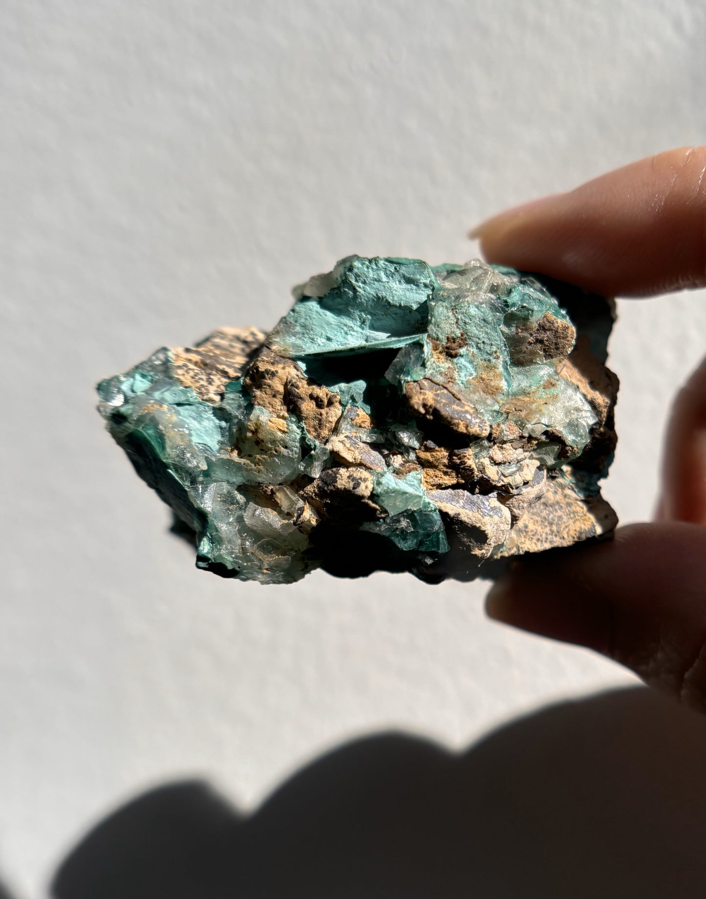 Baryte with Chrysocolla and Malachite 79g