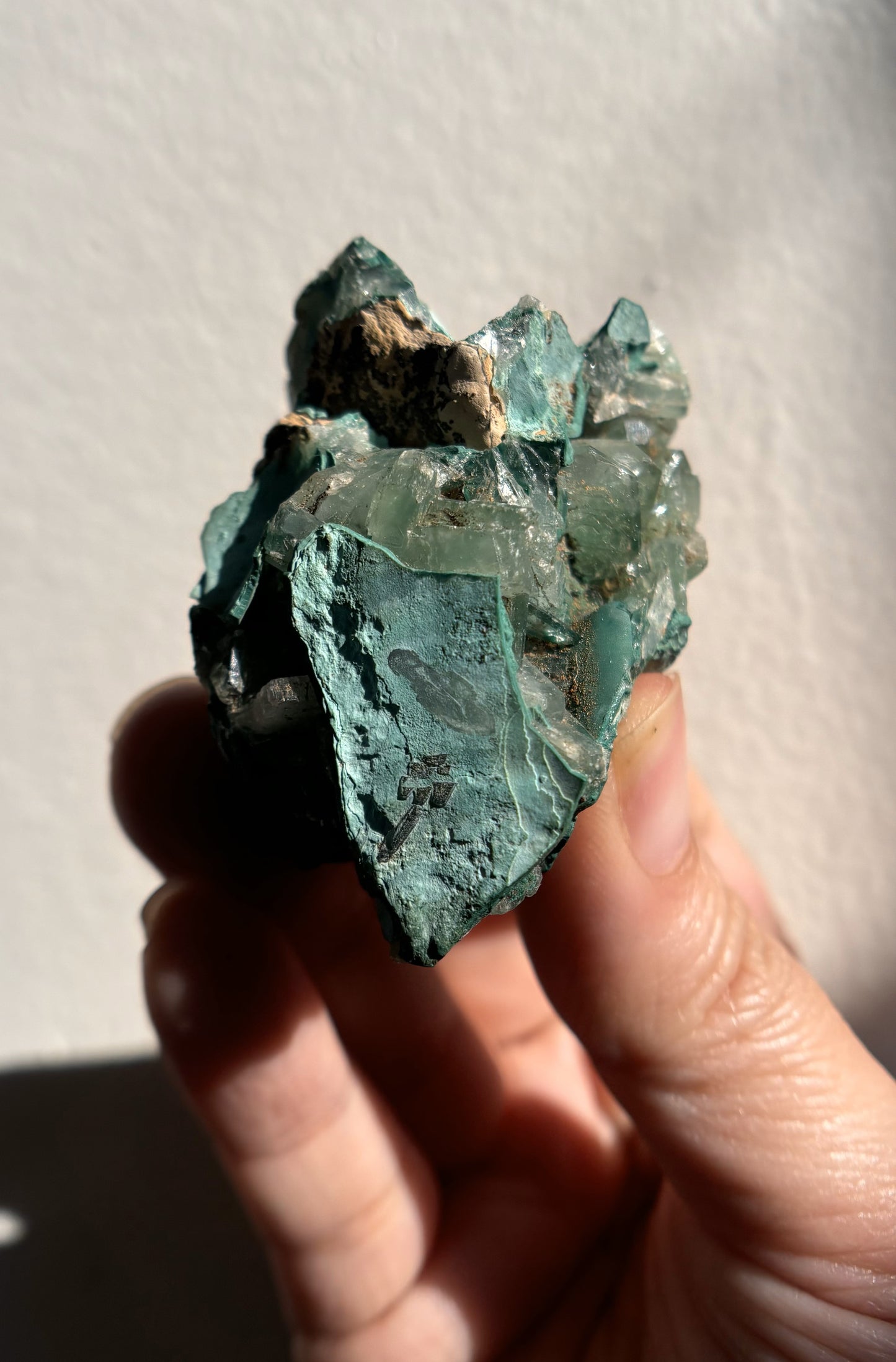 Baryte with Chrysocolla and Malachite 79g