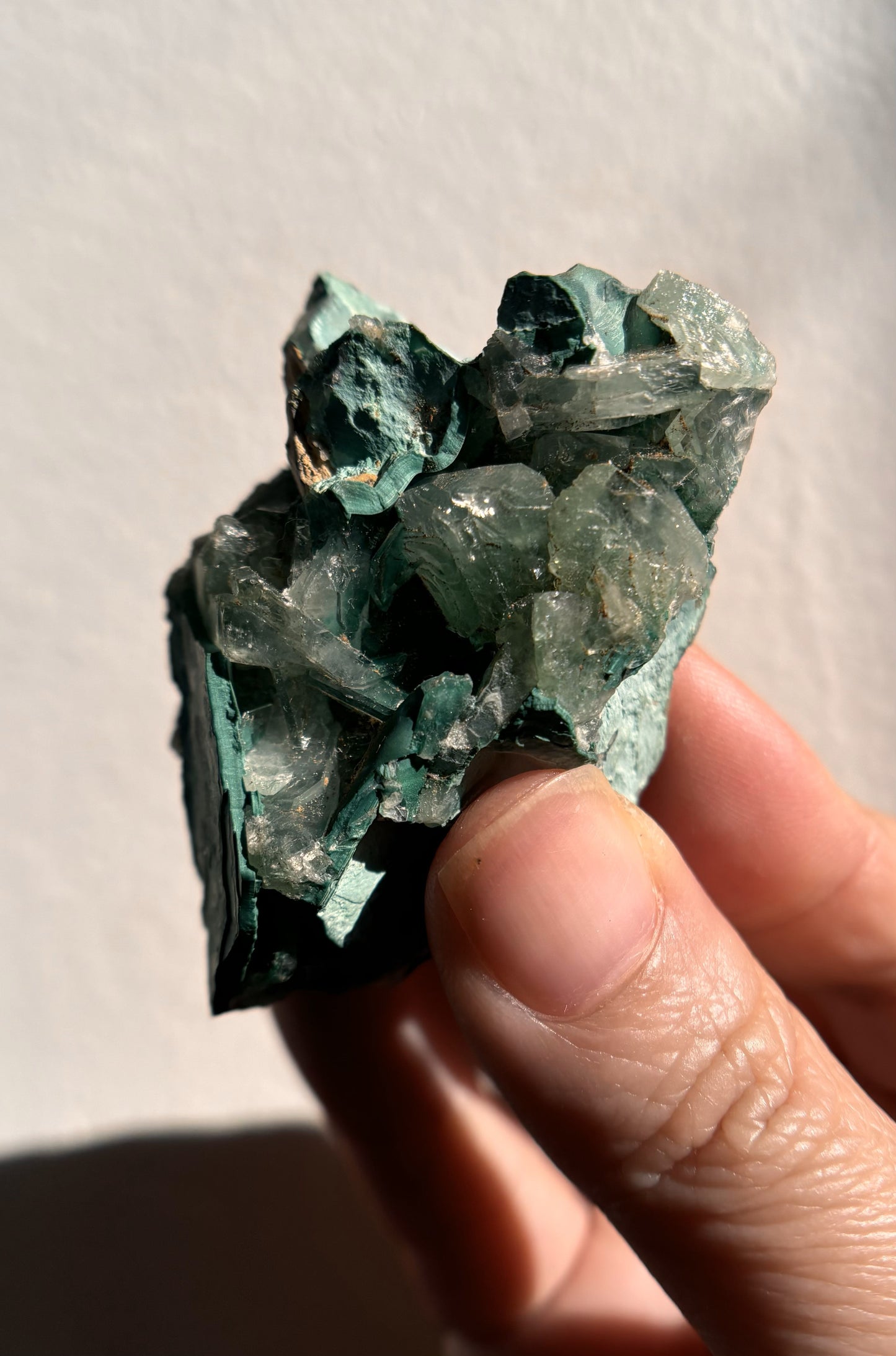 Baryte with Chrysocolla and Malachite 79g