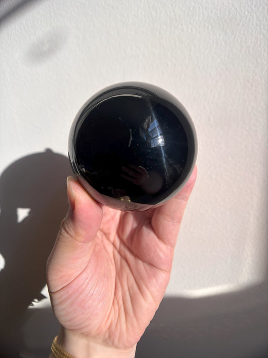 Black Obsidian Sphere 298g