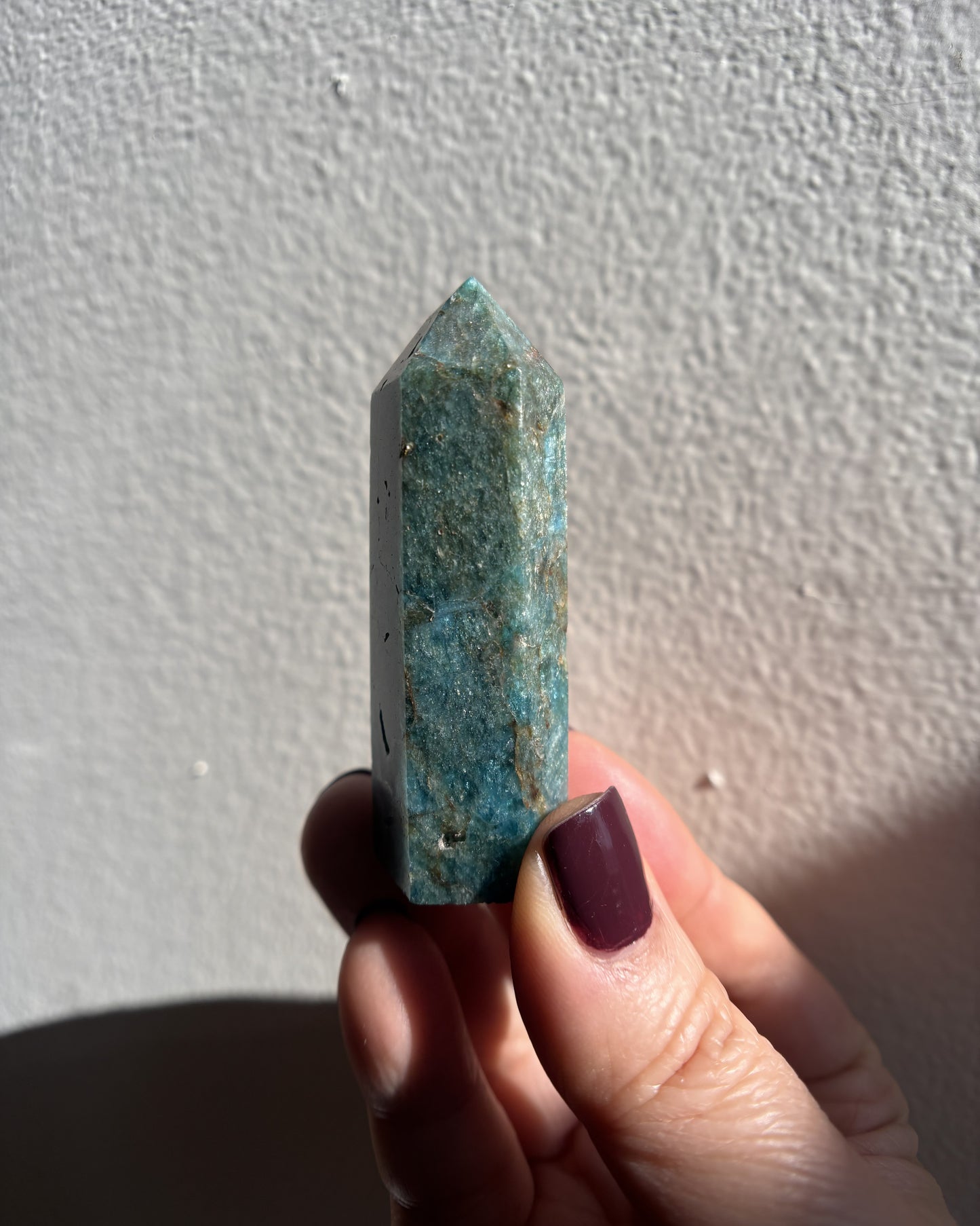 Blue Apatite Tower 47g