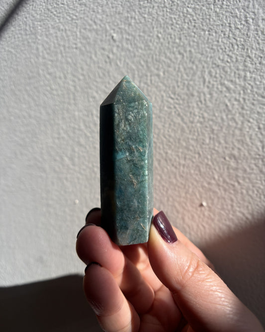 Blue Apatite Tower 57.4g