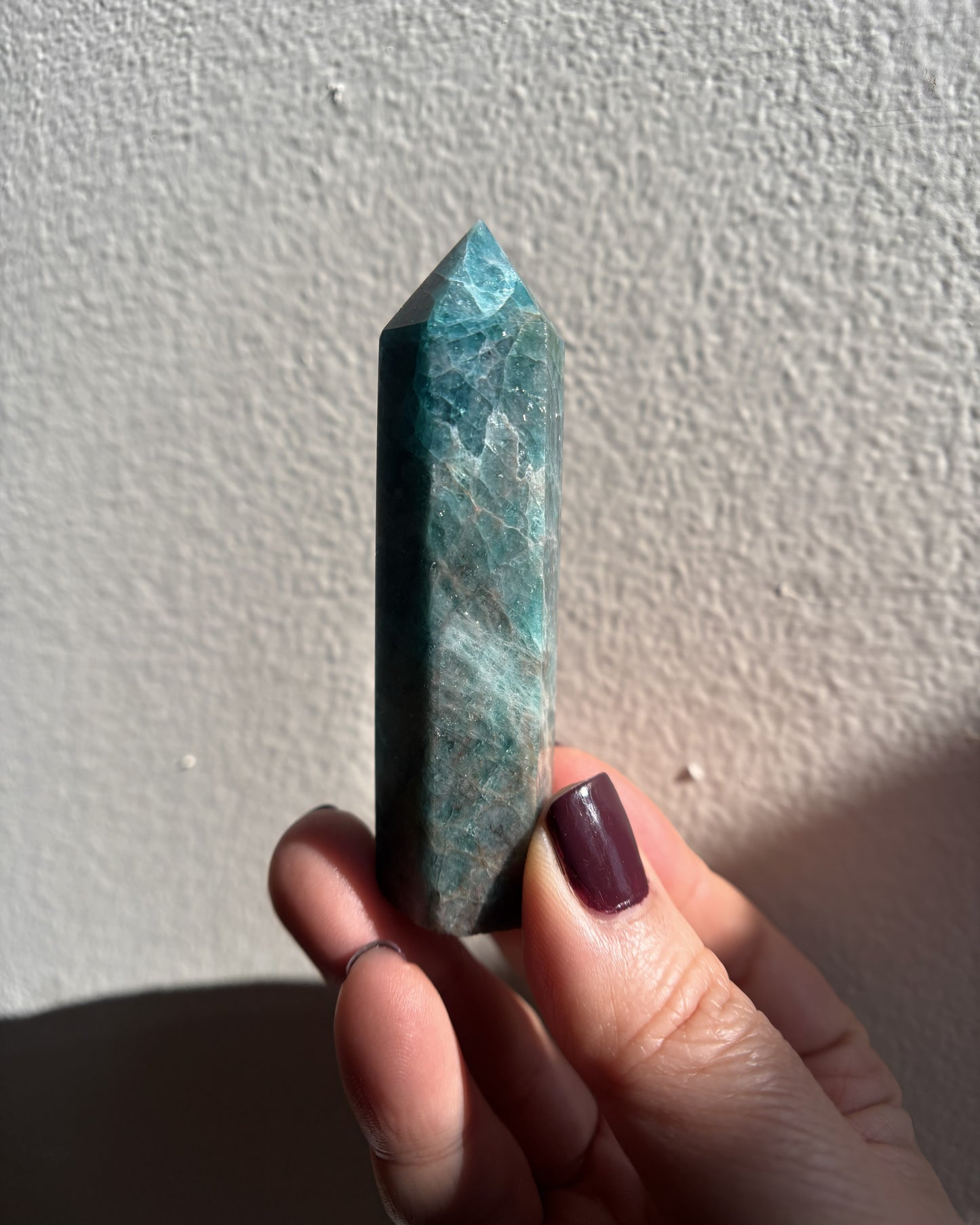 Blue Apatite Tower 57.7g