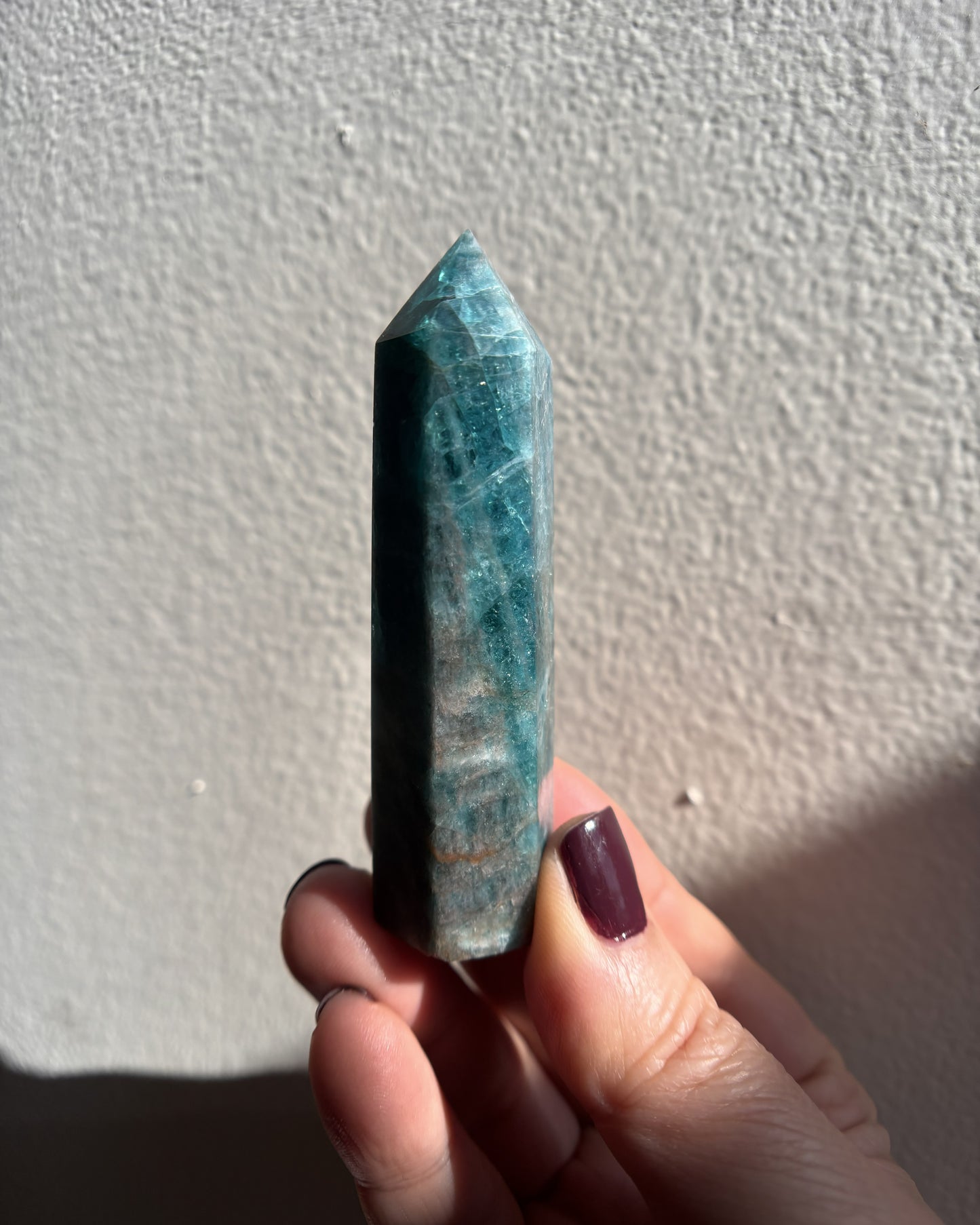 Blue Apatite Tower 57.7g