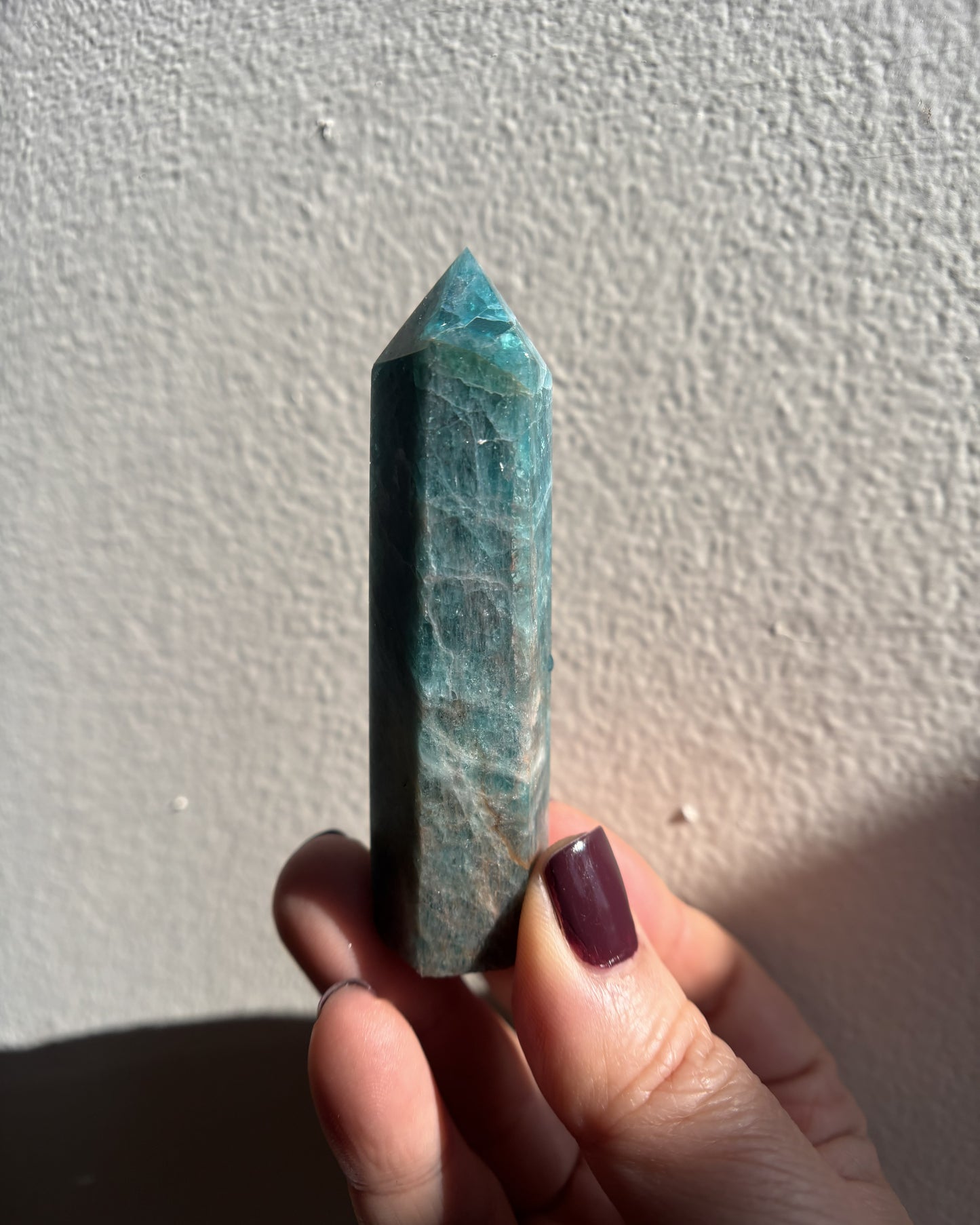 Blue Apatite Tower 57.7g
