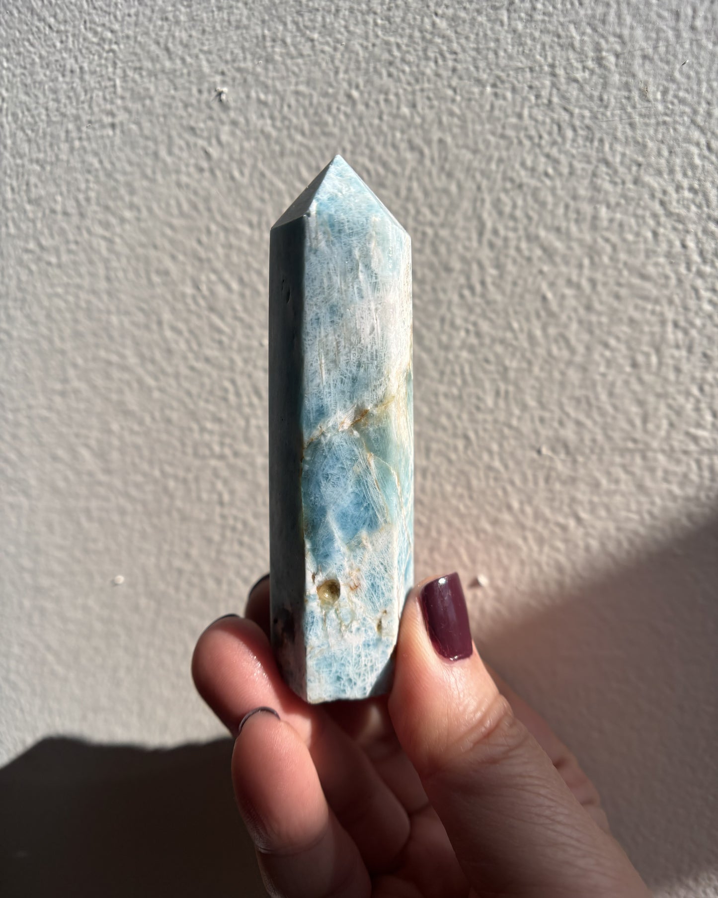 Blue Apatite Tower 81g