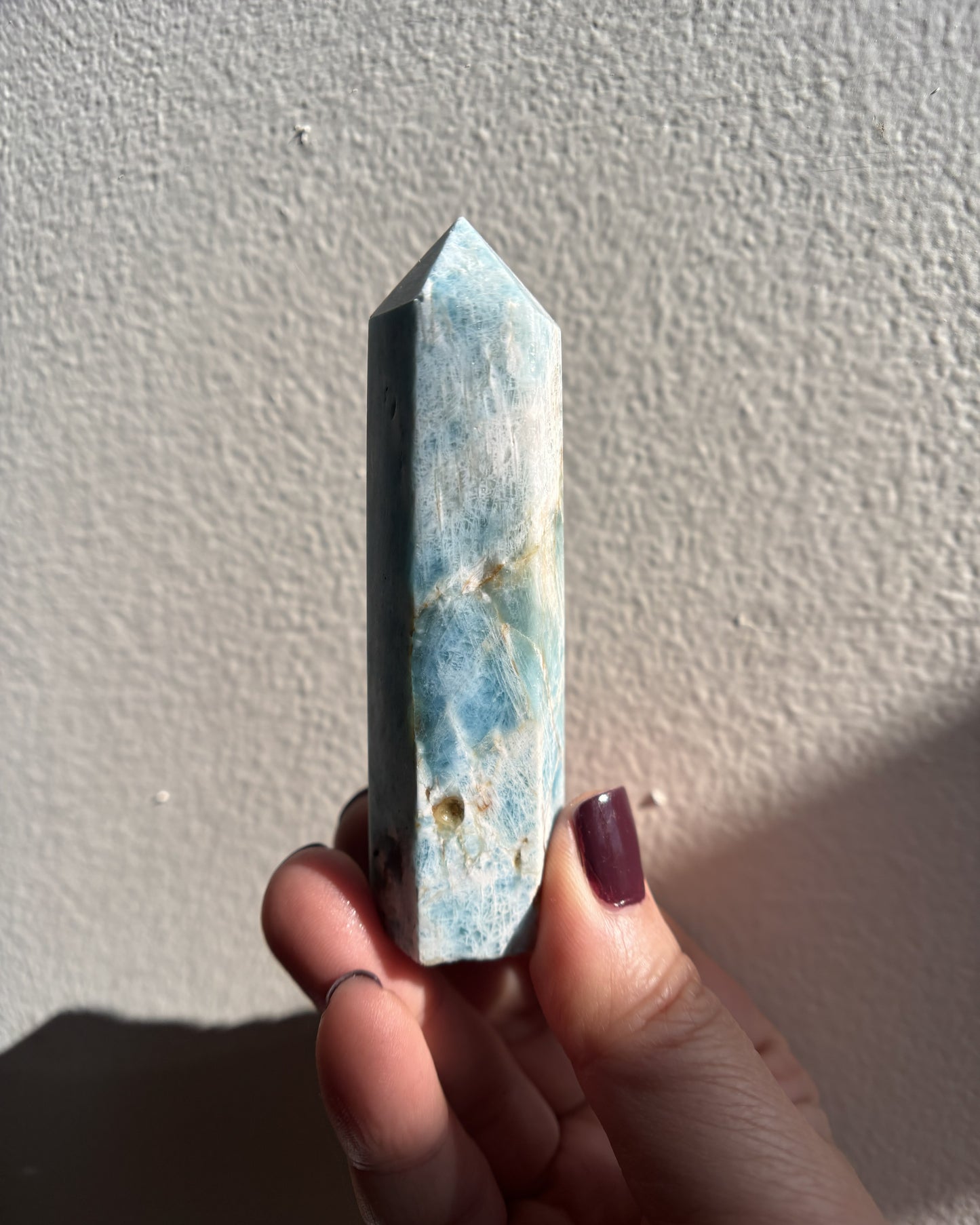 Blue Apatite Tower 81g