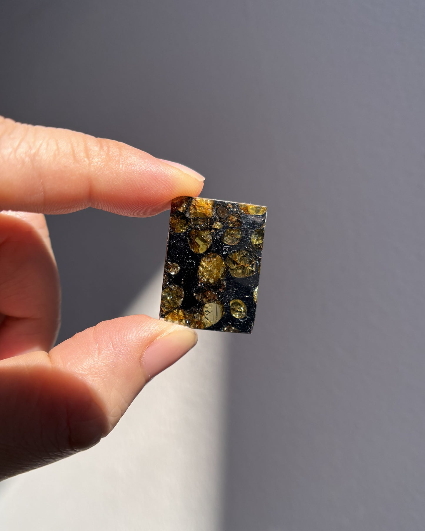 Top Grade Brahin Pallasite Meteorite 7g
