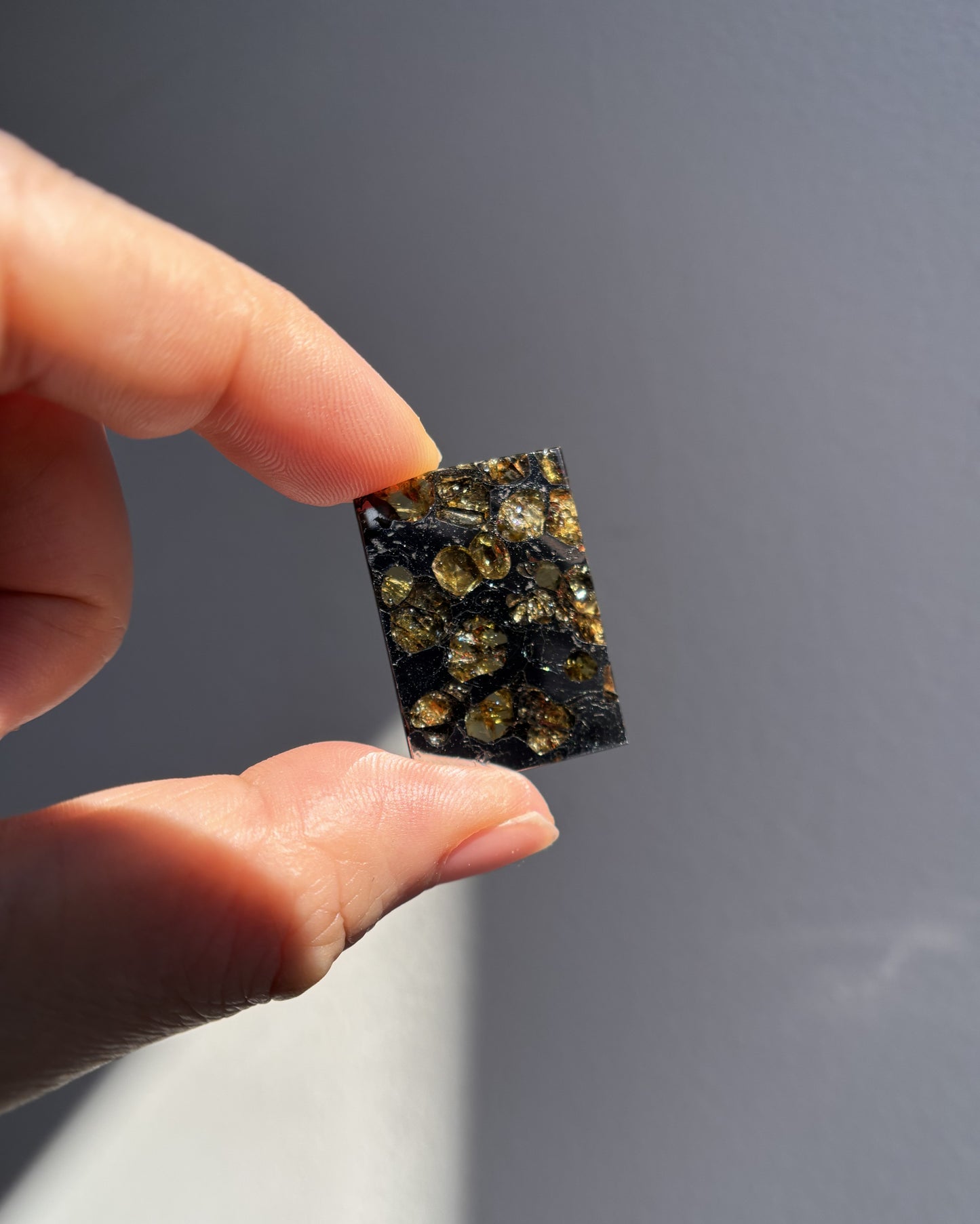 Top Grade Brahin Pallasite Meteorite 8.6g