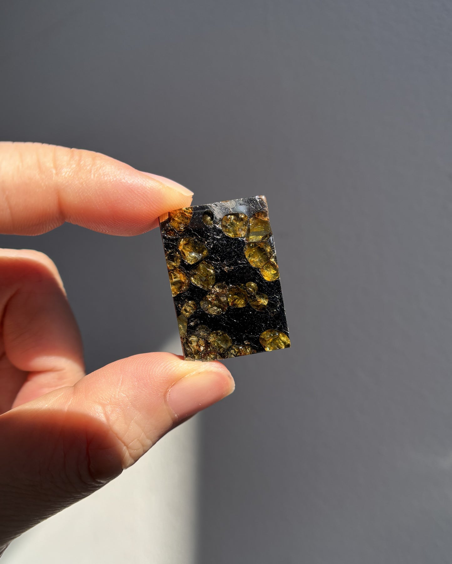 Top Grade Brahin Pallasite Meteorite 8.7g