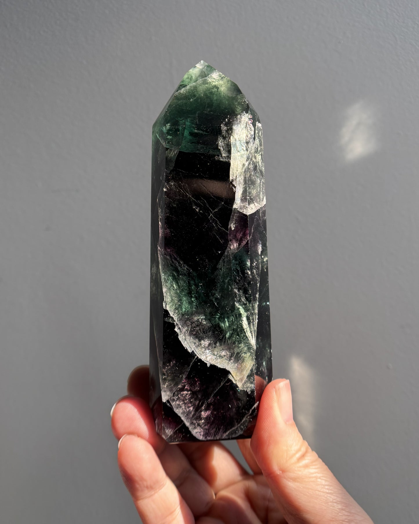Brazilian Green Purple Fluorite 346.8g