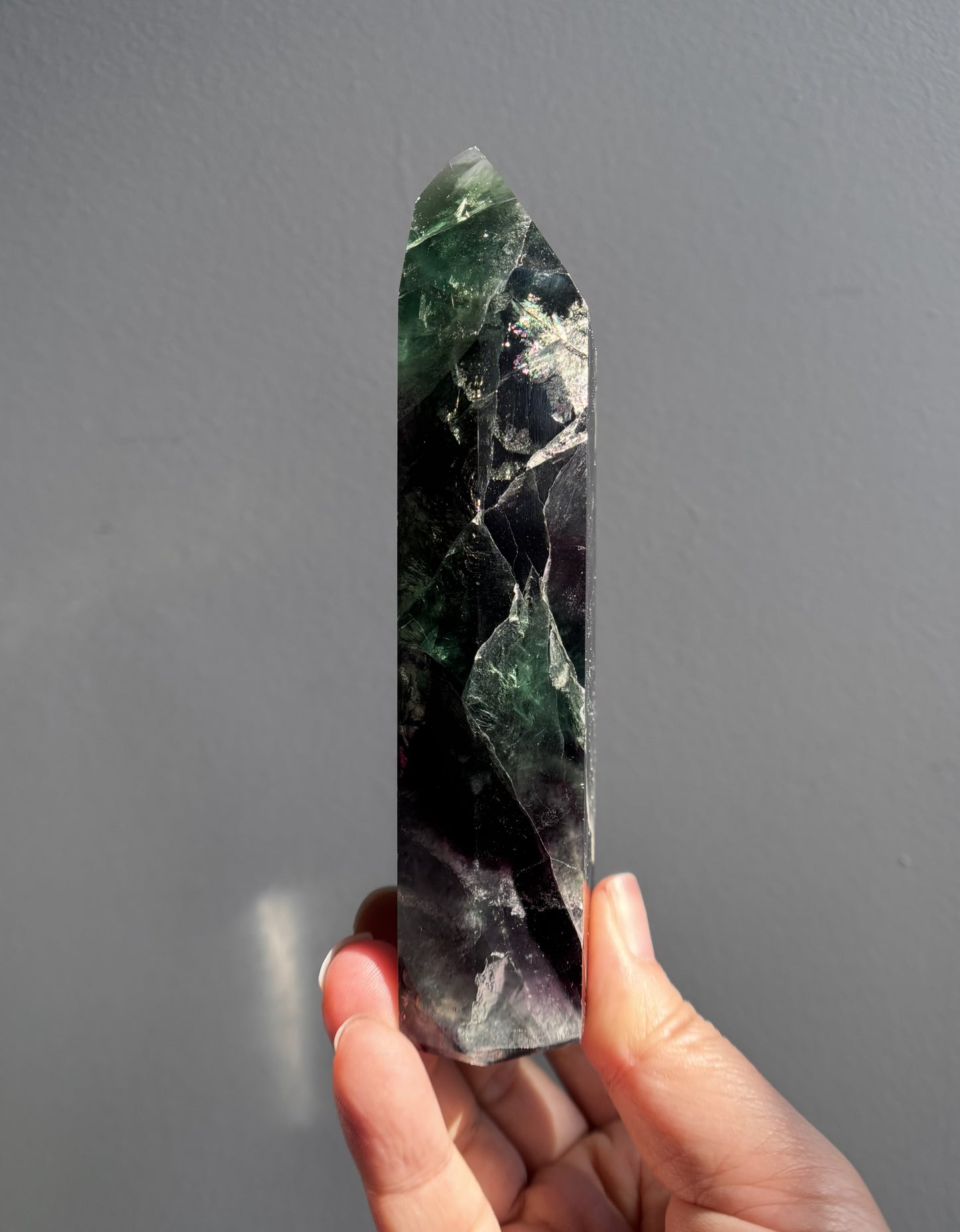 Brazilian Green Purple Fluorite 346.8g