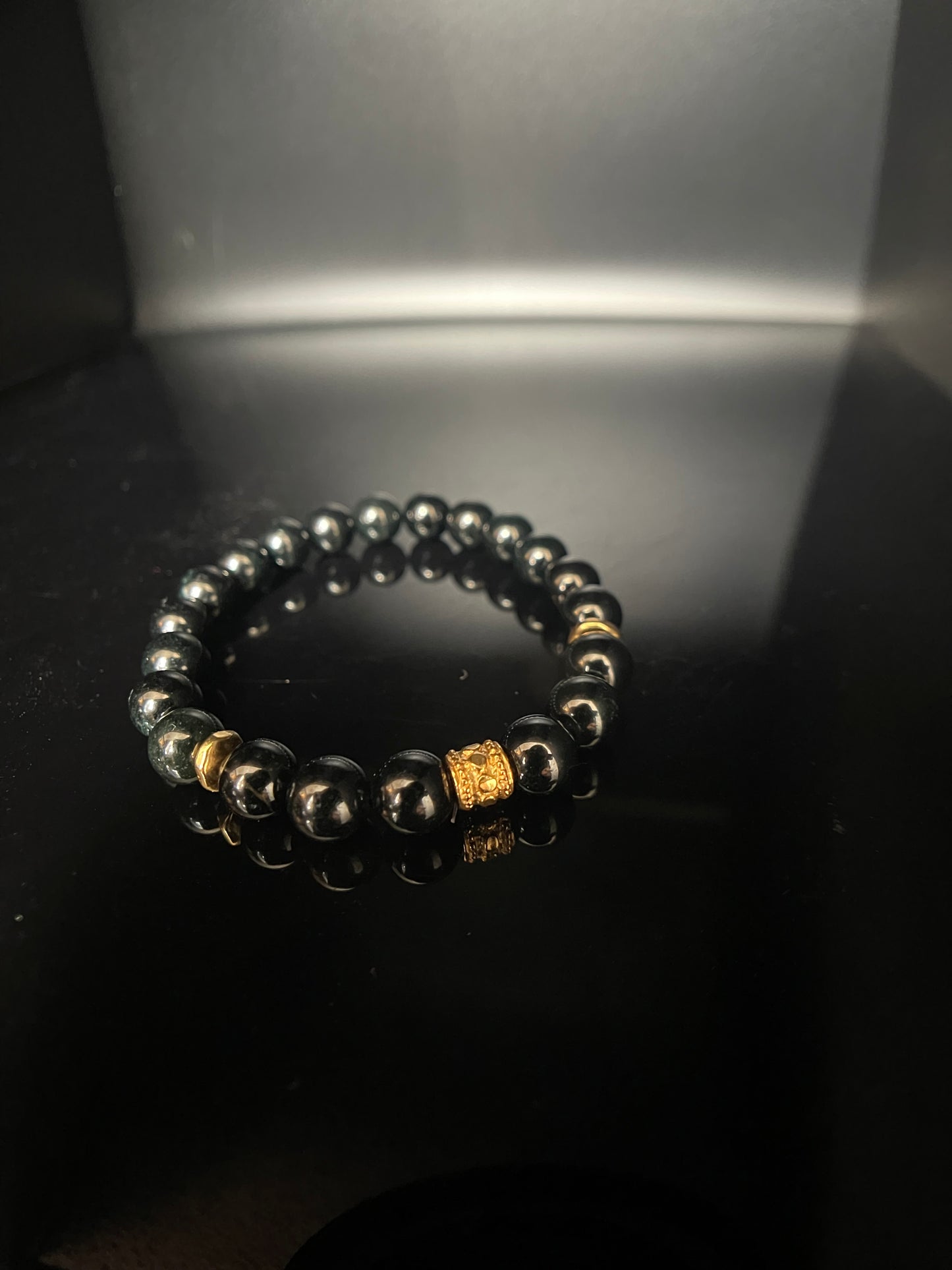 Burmese Black Jade Warrior Bracelet