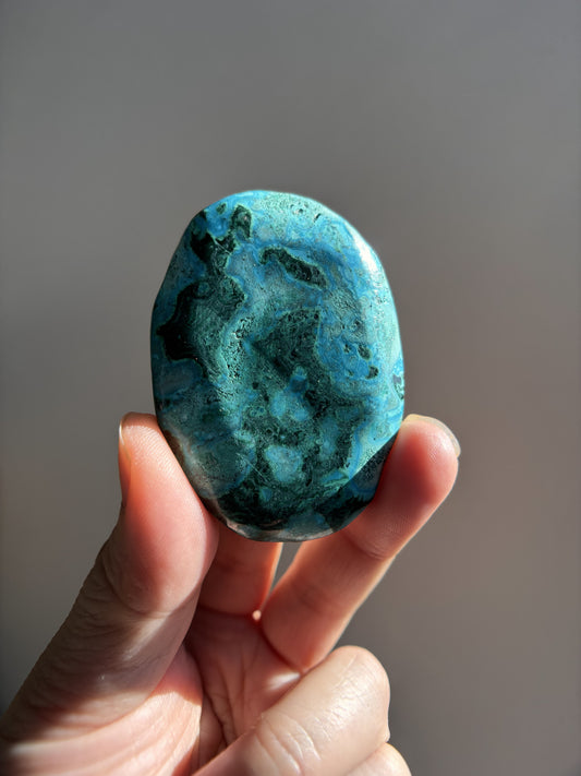 Chrysocolla Malachite Palmstone 37ga