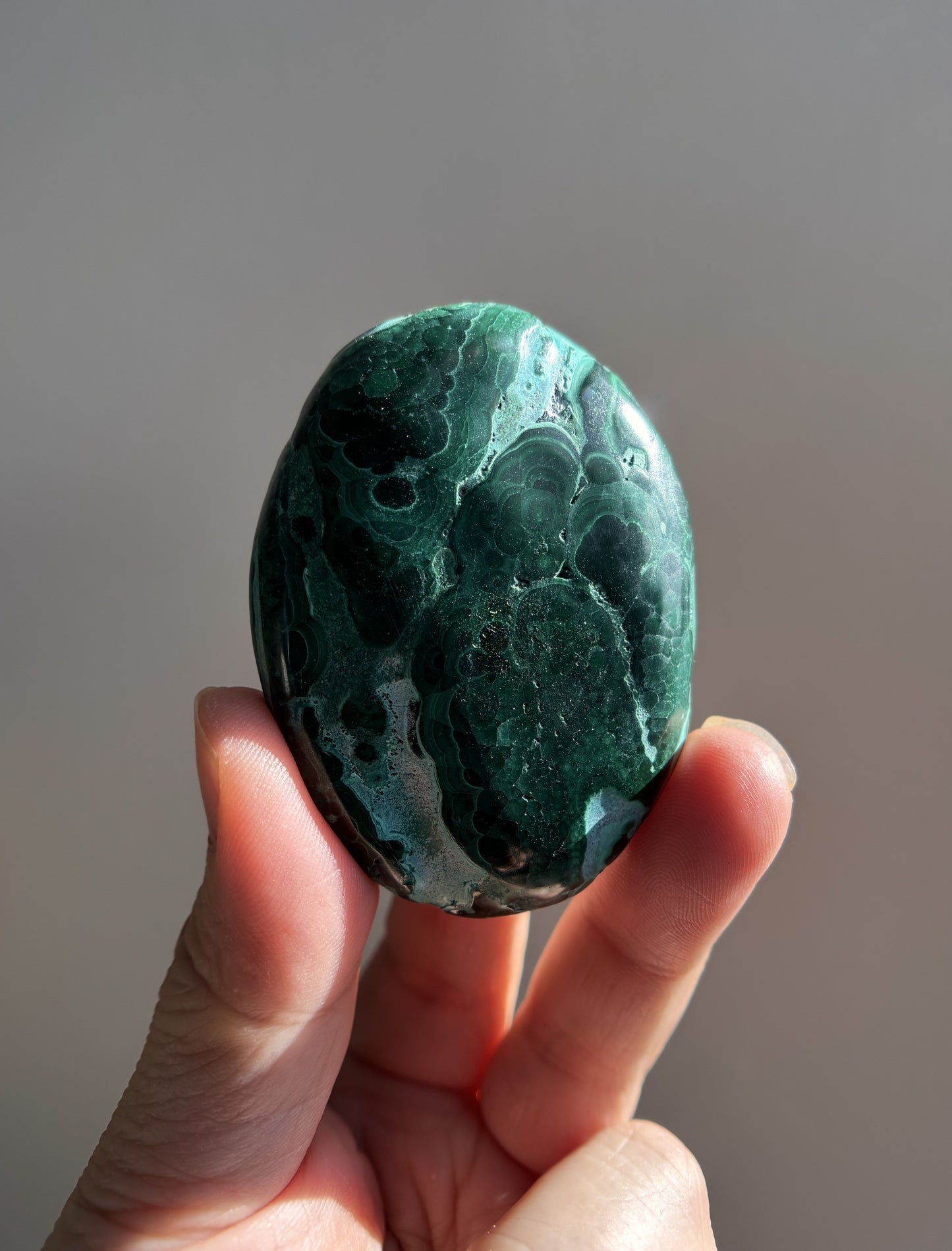 Chrysocolla Malachite Palmstone 64g