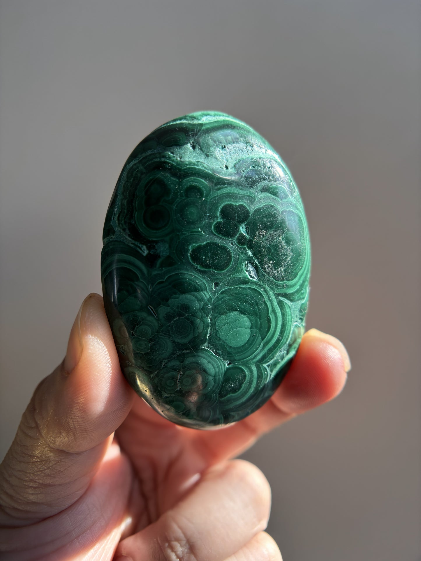 Chrysocolla Malachite Palmstone 75g