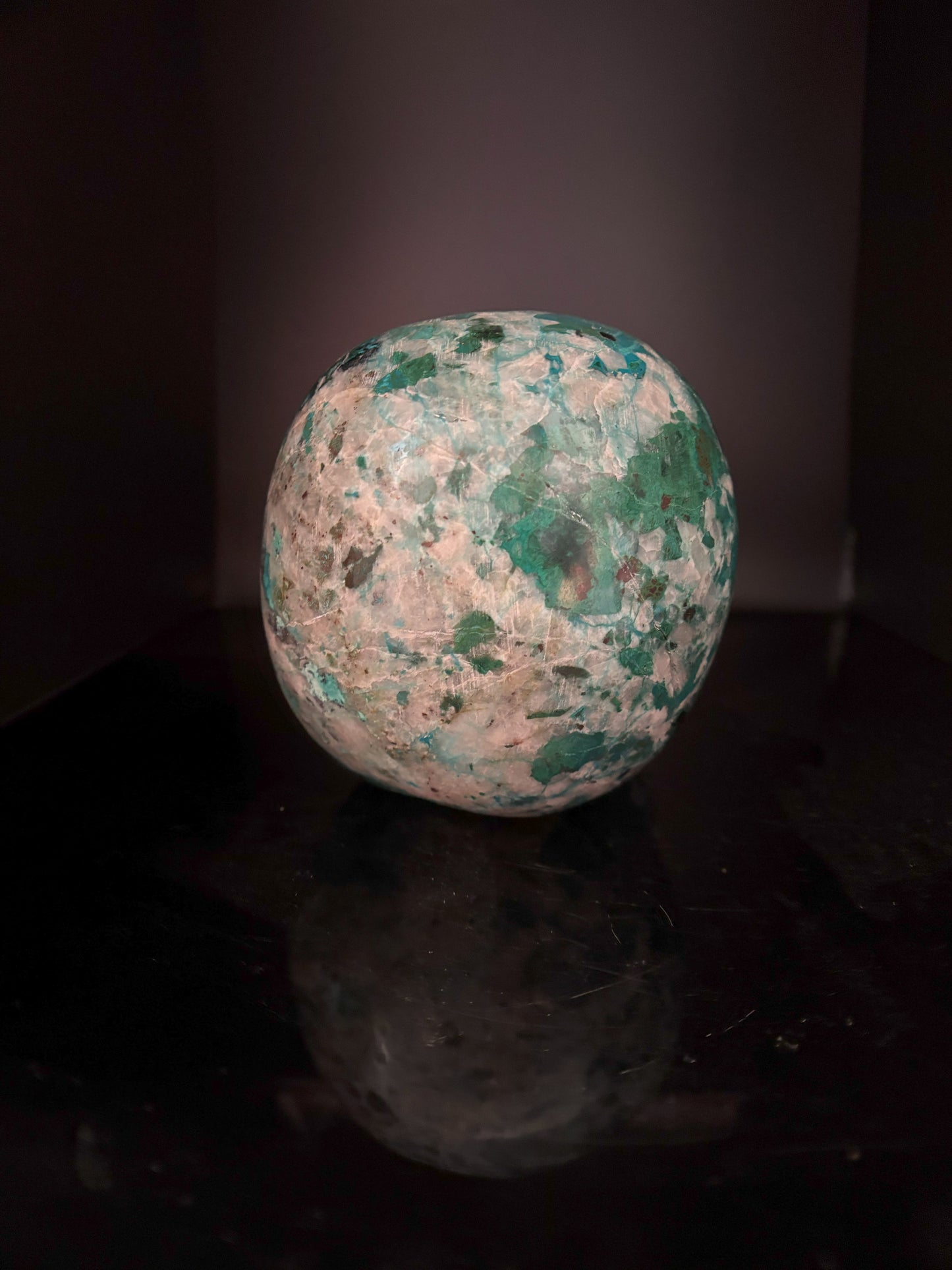 Chrysocolla and Quartz Skull 2.07kg (4.6lbs)