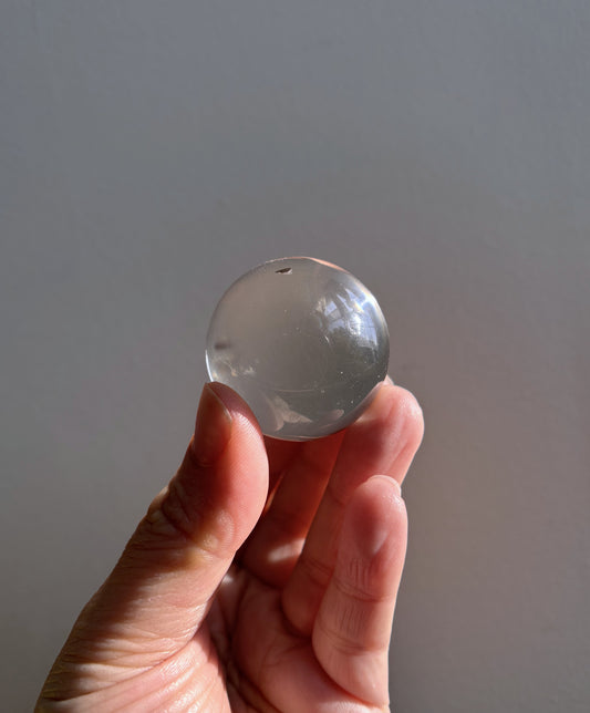 Wounded Clear Quartz Sphere 64g