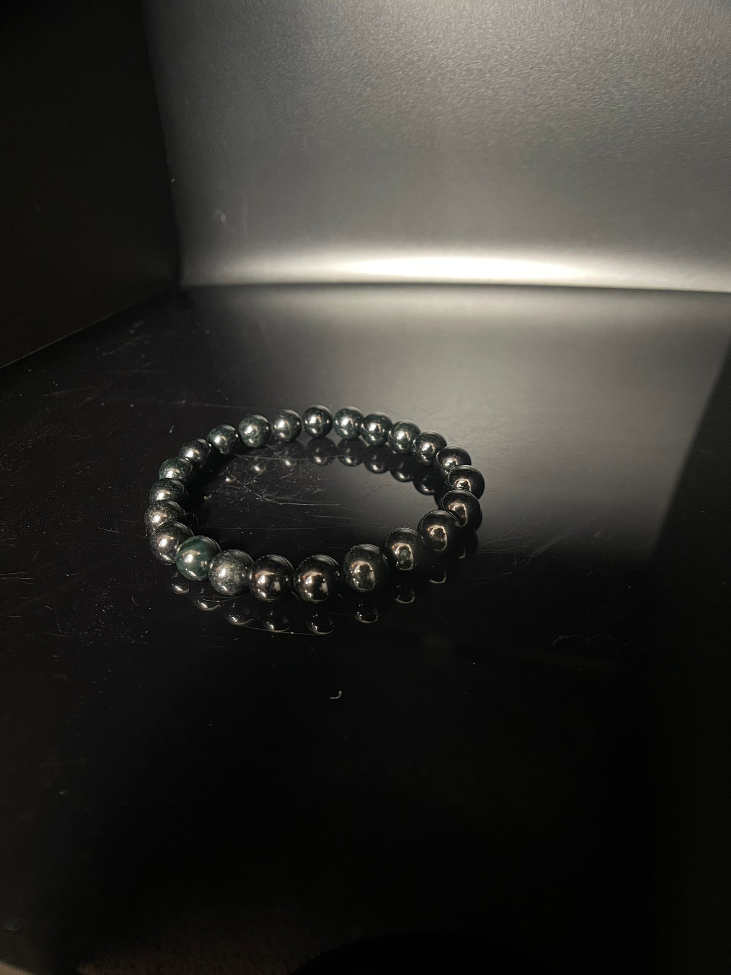 Burmese Black Jade Bracelet