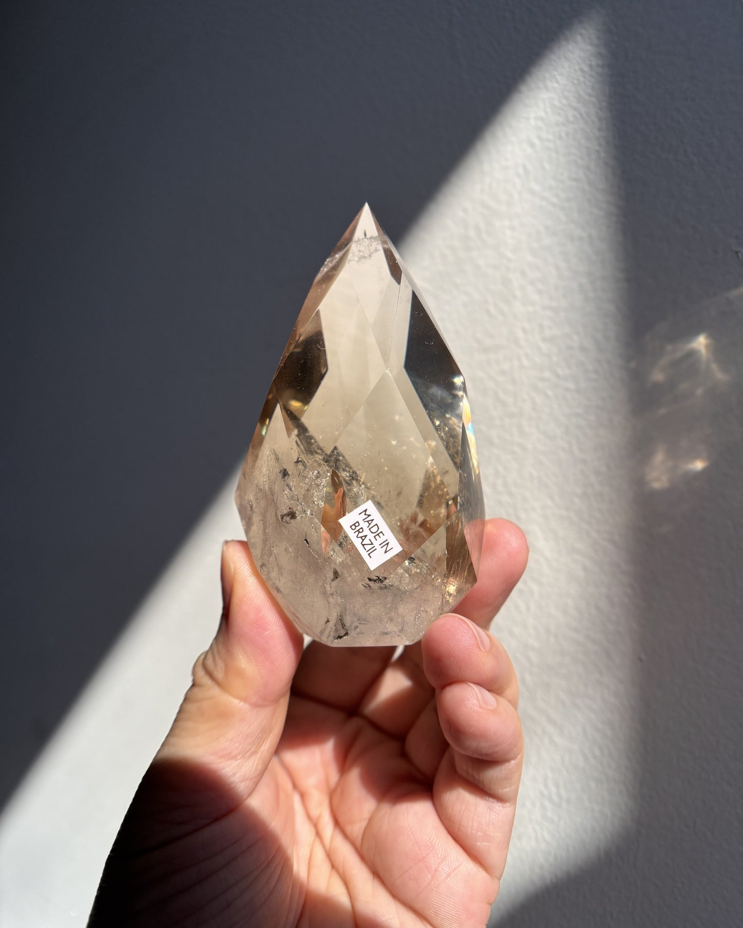 Faceted Citrine Flame 221.5g