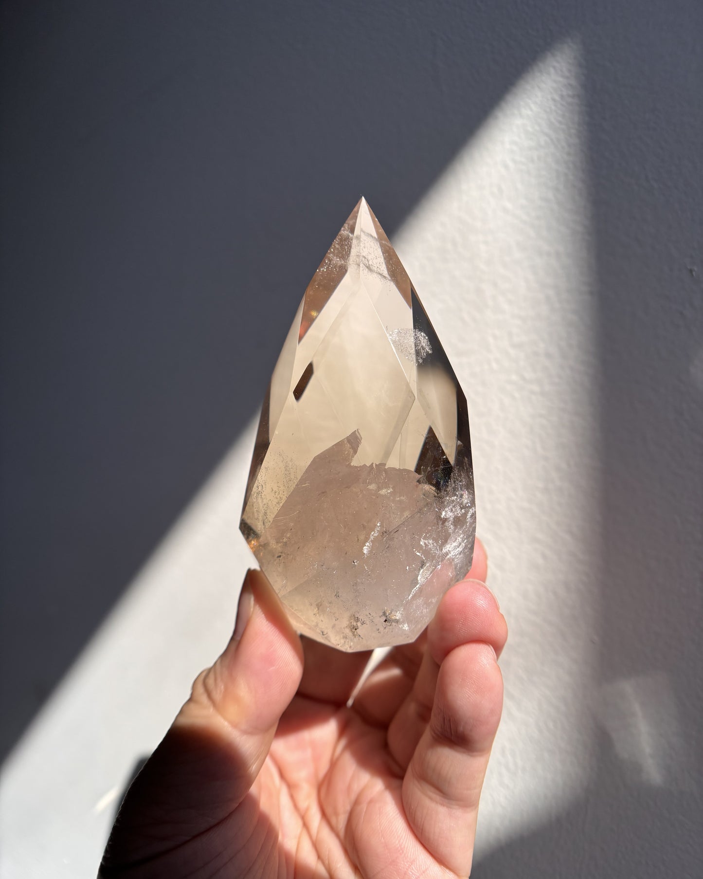 Faceted Citrine Flame 221.5g