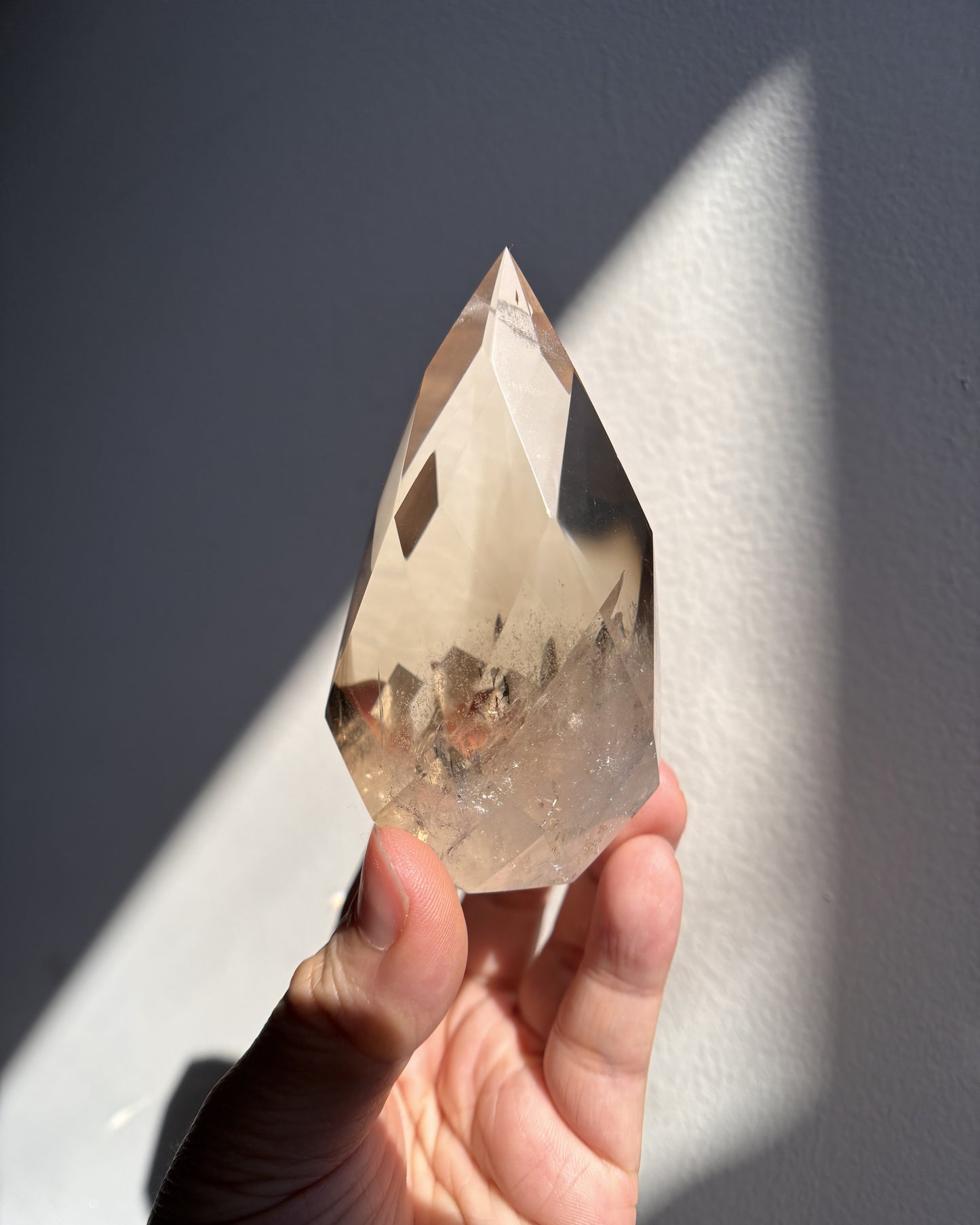Faceted Citrine Flame 221.5g