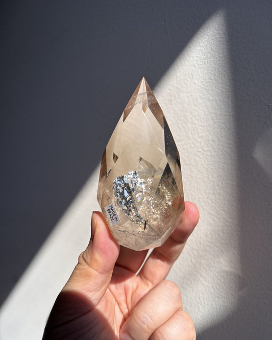 Faceted Citrine Flame 221.5g