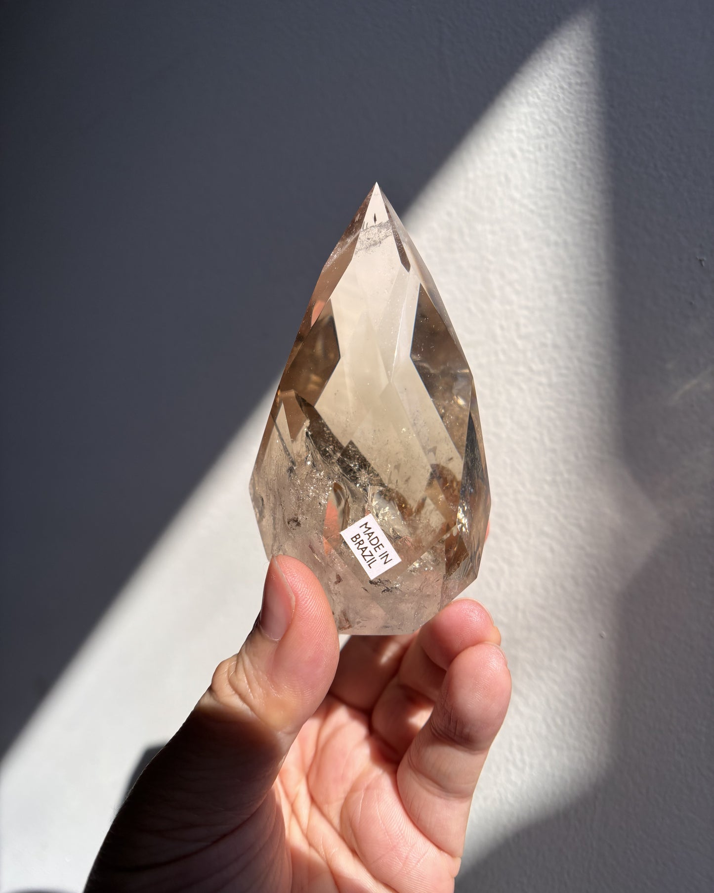 Faceted Citrine Flame 221.5g