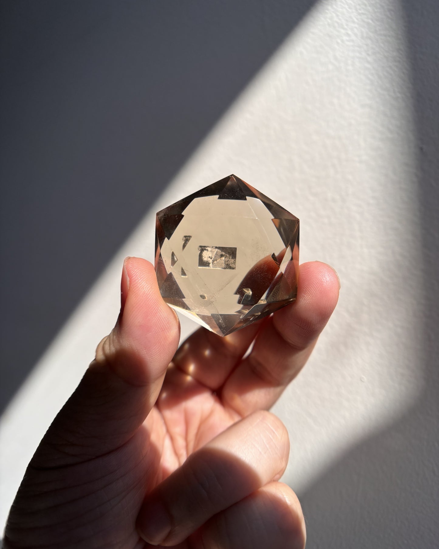 Faceted Citrine Star of David 45.1g