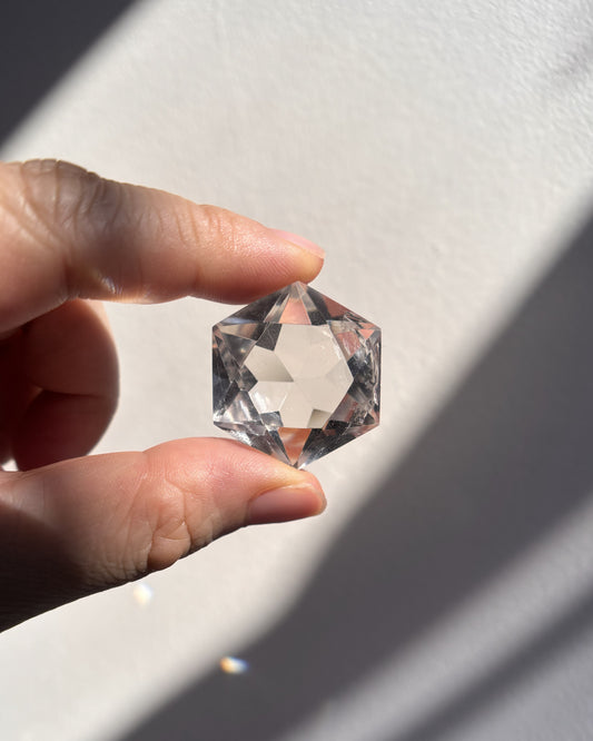 Faceted Lemurian Diamond 15.3g