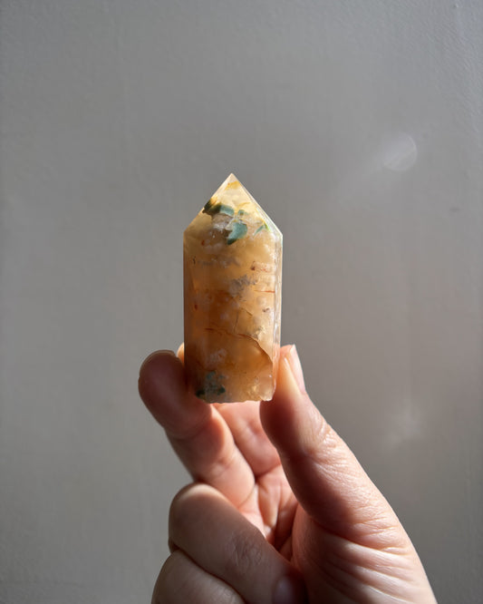 Flower Agate Tower 55g