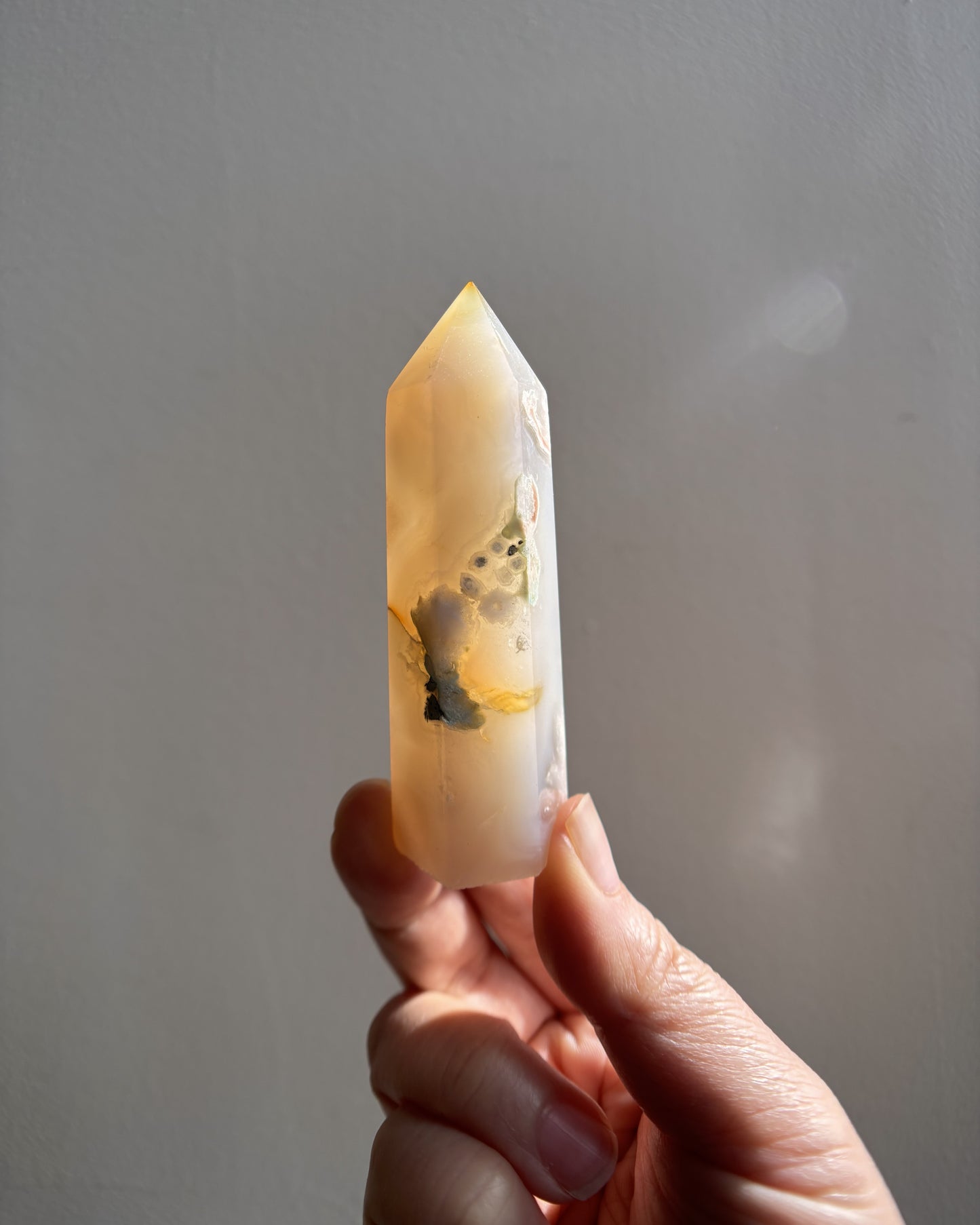 Flower Agate Tower 66g