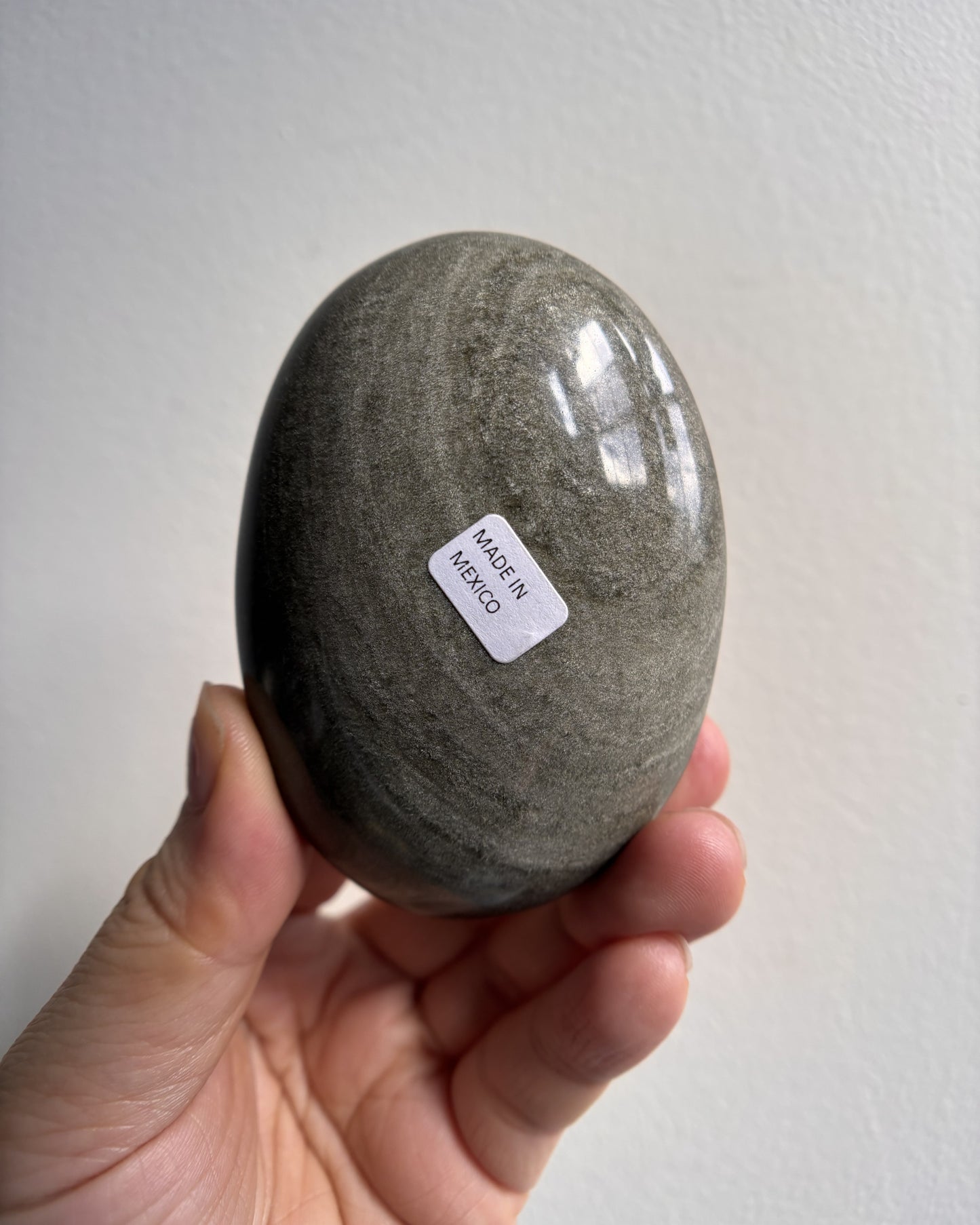 Golden Obsidian Palmstone - Large (160g)