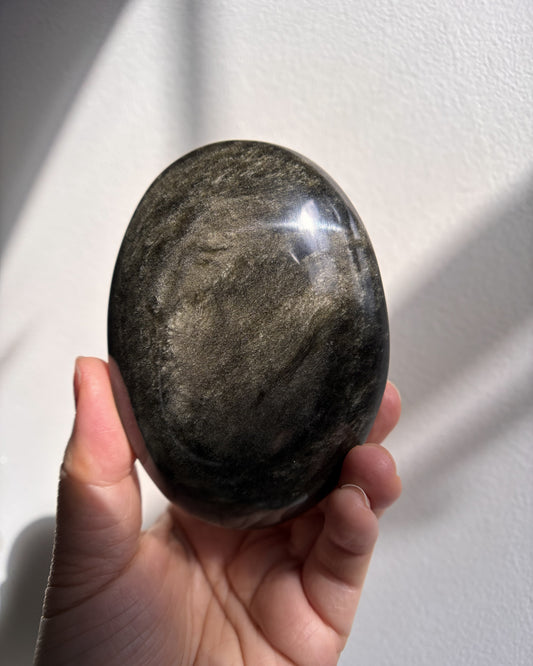 Golden Obsidian Palmstone - XL (248.4g)