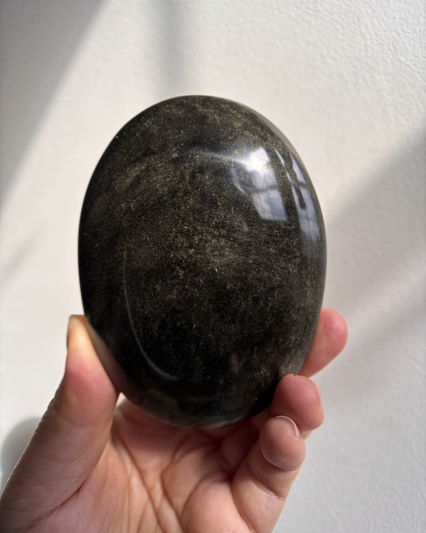 Golden Obsidian Palmstone - XL (251.6g)