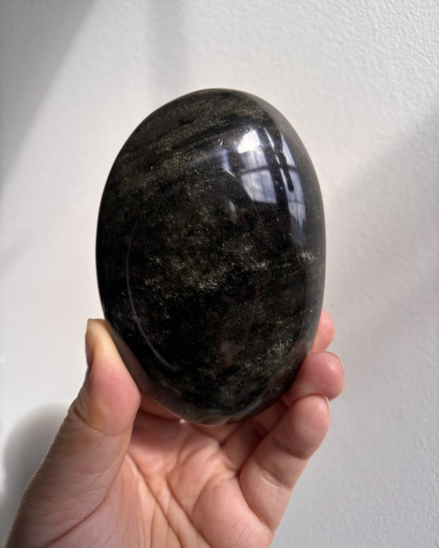 Golden Obsidian Palmstone - XL (262.3g)