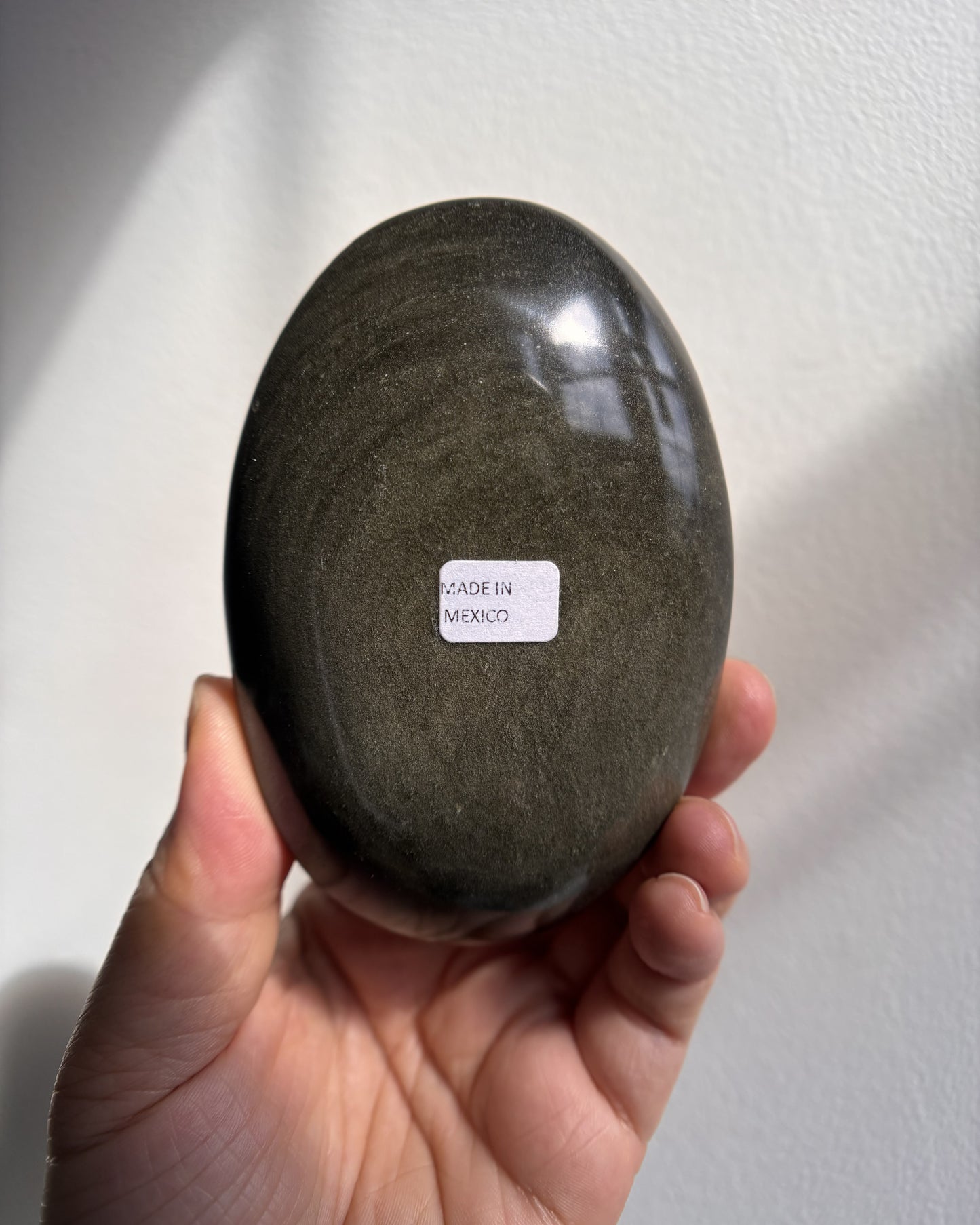 Golden Obsidian Palmstone - XL (267.6g)