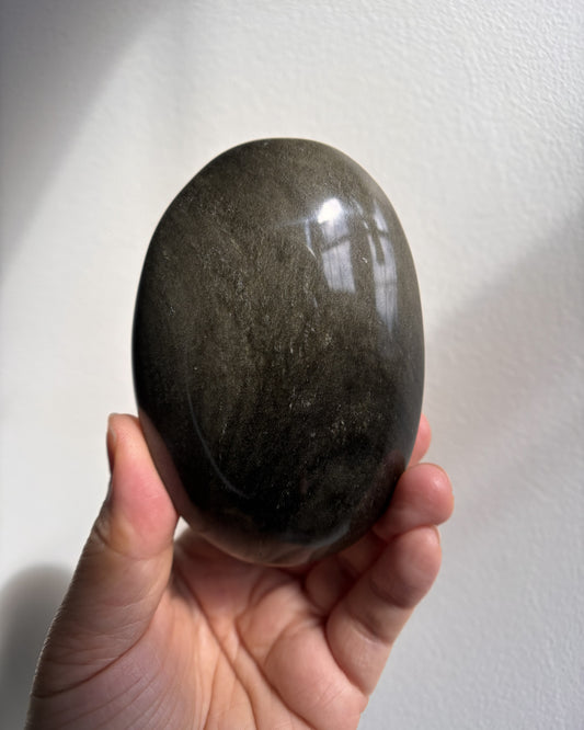 Golden Obsidian Palmstone - XL (267.6g)