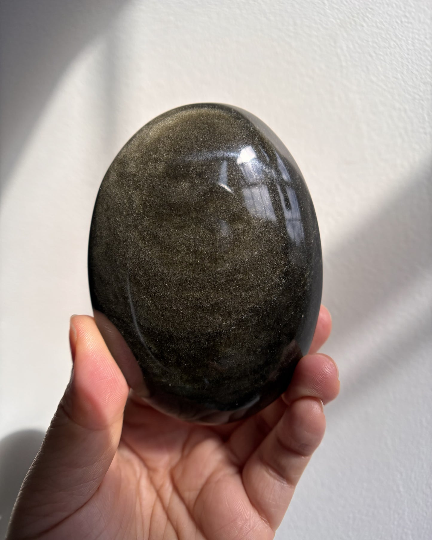 Golden Obsidian Palmstone - XL (268.3g)